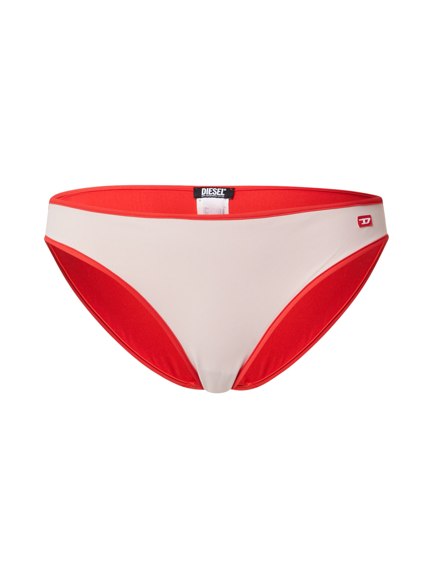 DIESEL Bikini hlačke  kremna / oranžno rdeča