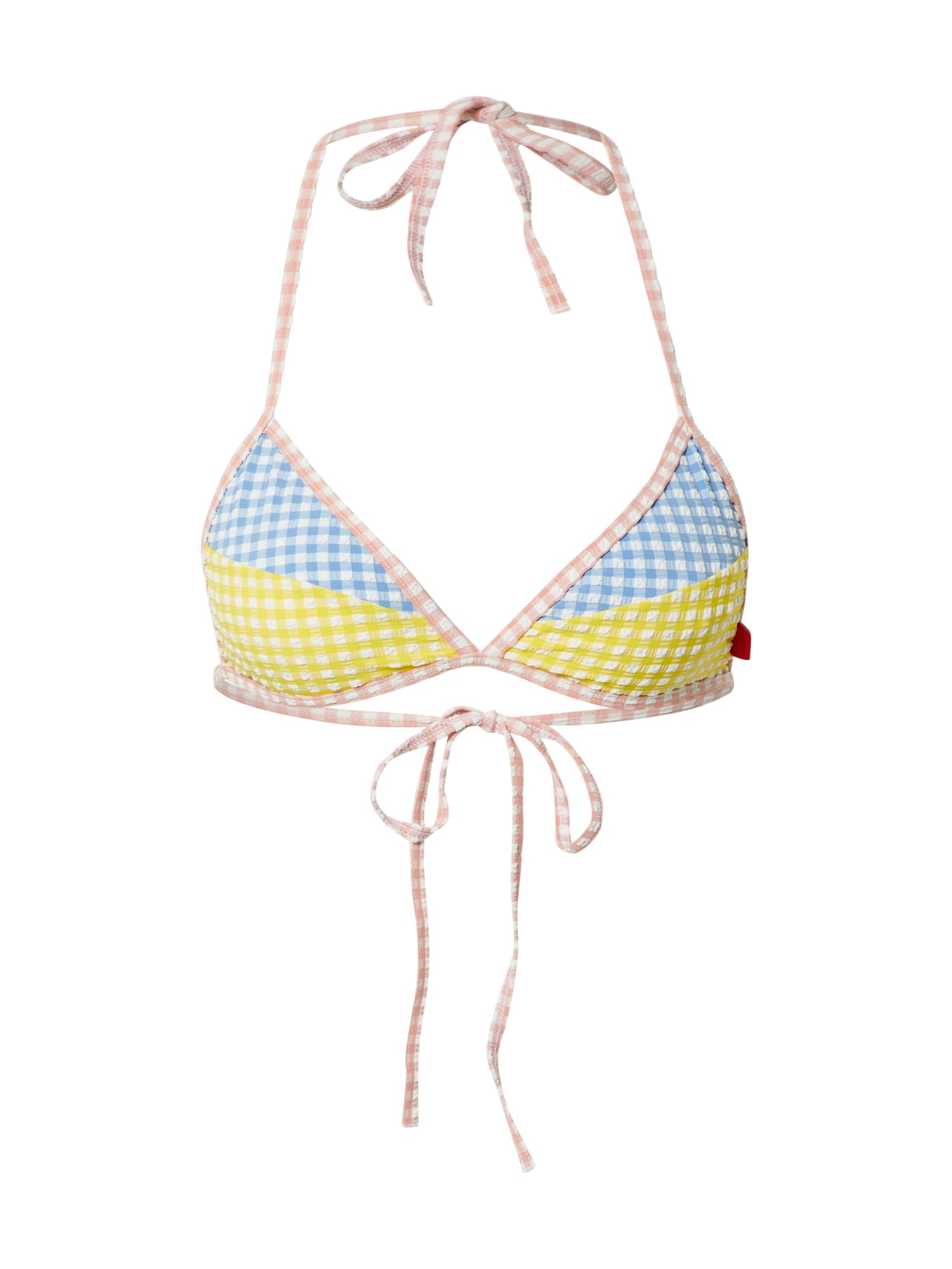 DIESEL Bikini zgornji del  svetlo modra / rumena / roza / bela