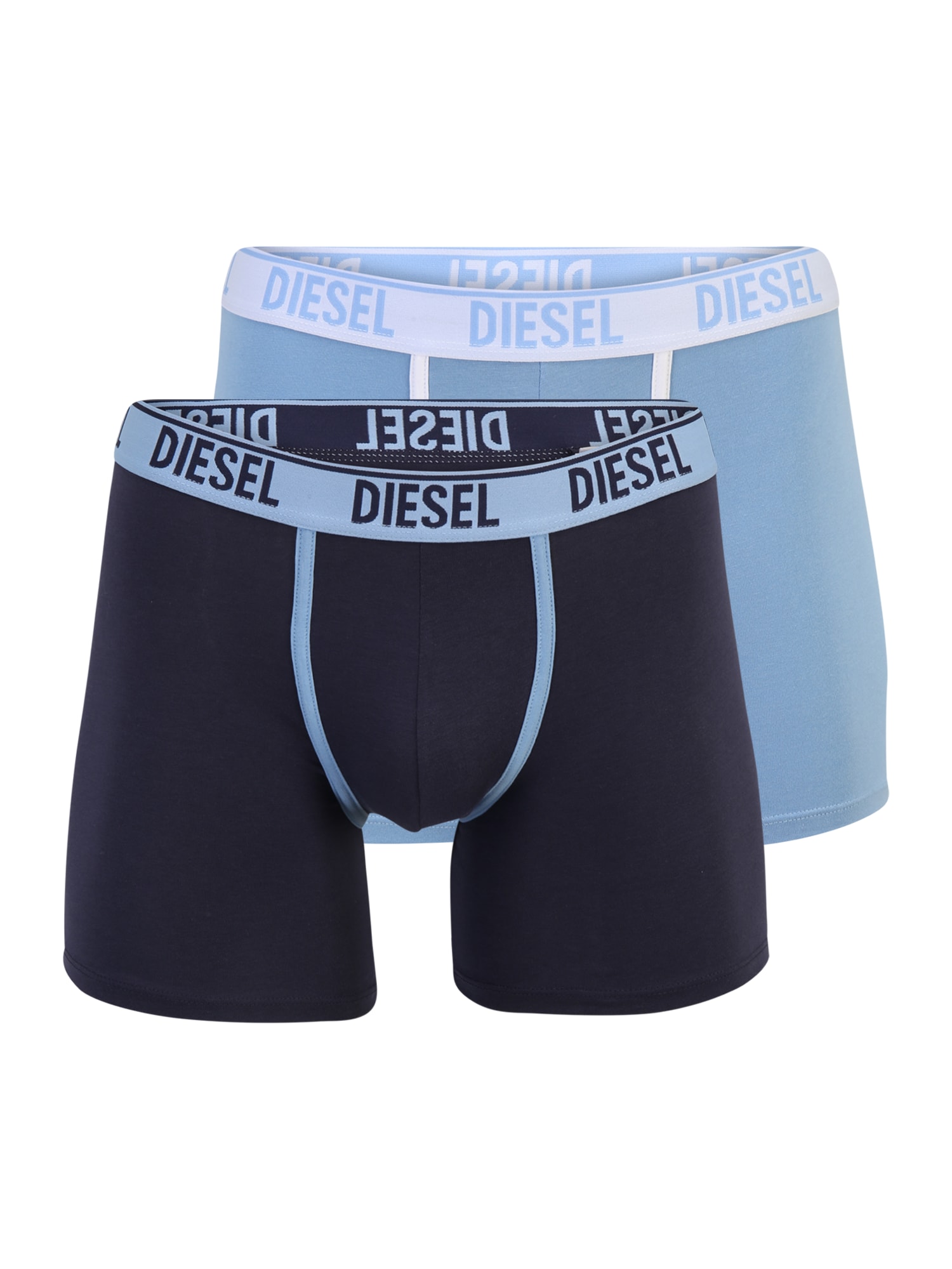 DIESEL Boksarice 'Sebastian'  mornarska / svetlo modra / bela