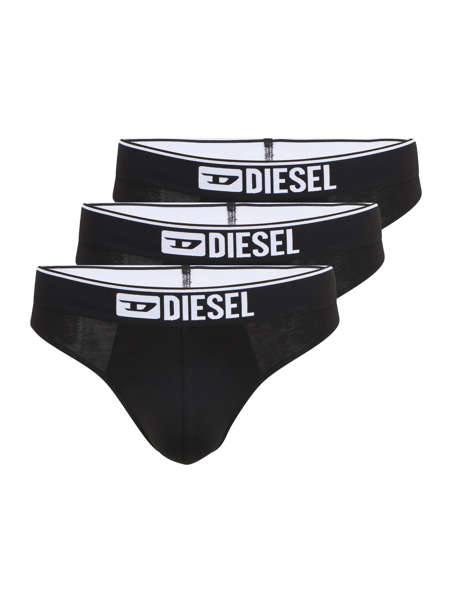 DIESEL Spodnje hlačke  črna / bela
