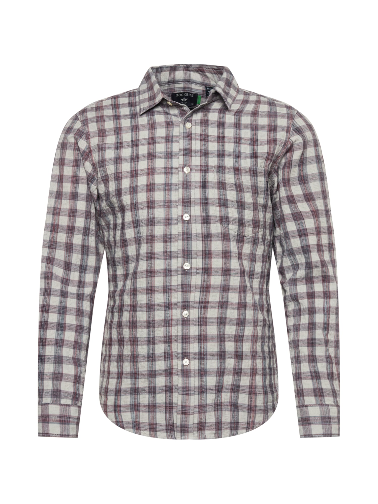 Dockers Srajca 'ALPHA'  svetlo modra / siva / pastelno rdeča