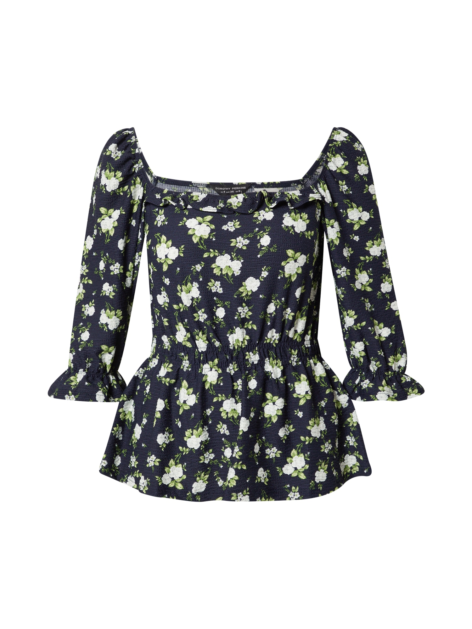 Dorothy Perkins Majica 'Ditsy'  mornarska / pastelno zelena / svetlo zelena / bela