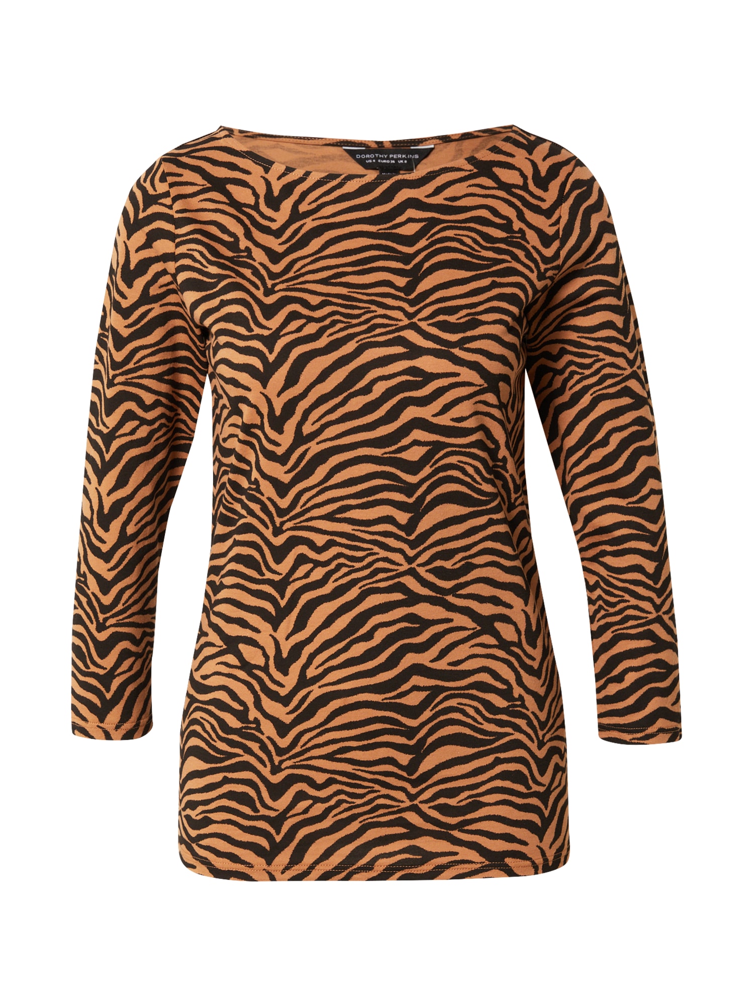 Dorothy Perkins Majica 'Zebra'  rjava / črna