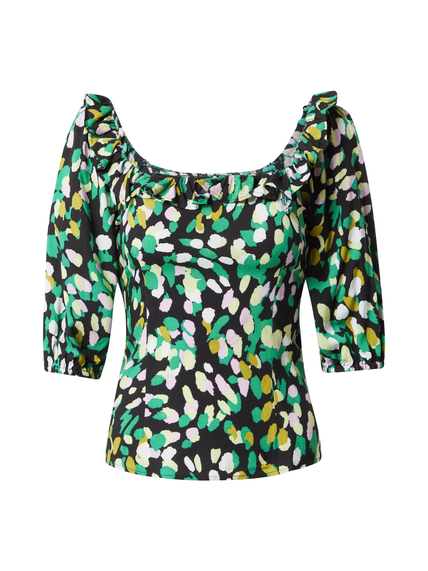 Dorothy Perkins Majica  zelena / pastelno zelena / črna / bela