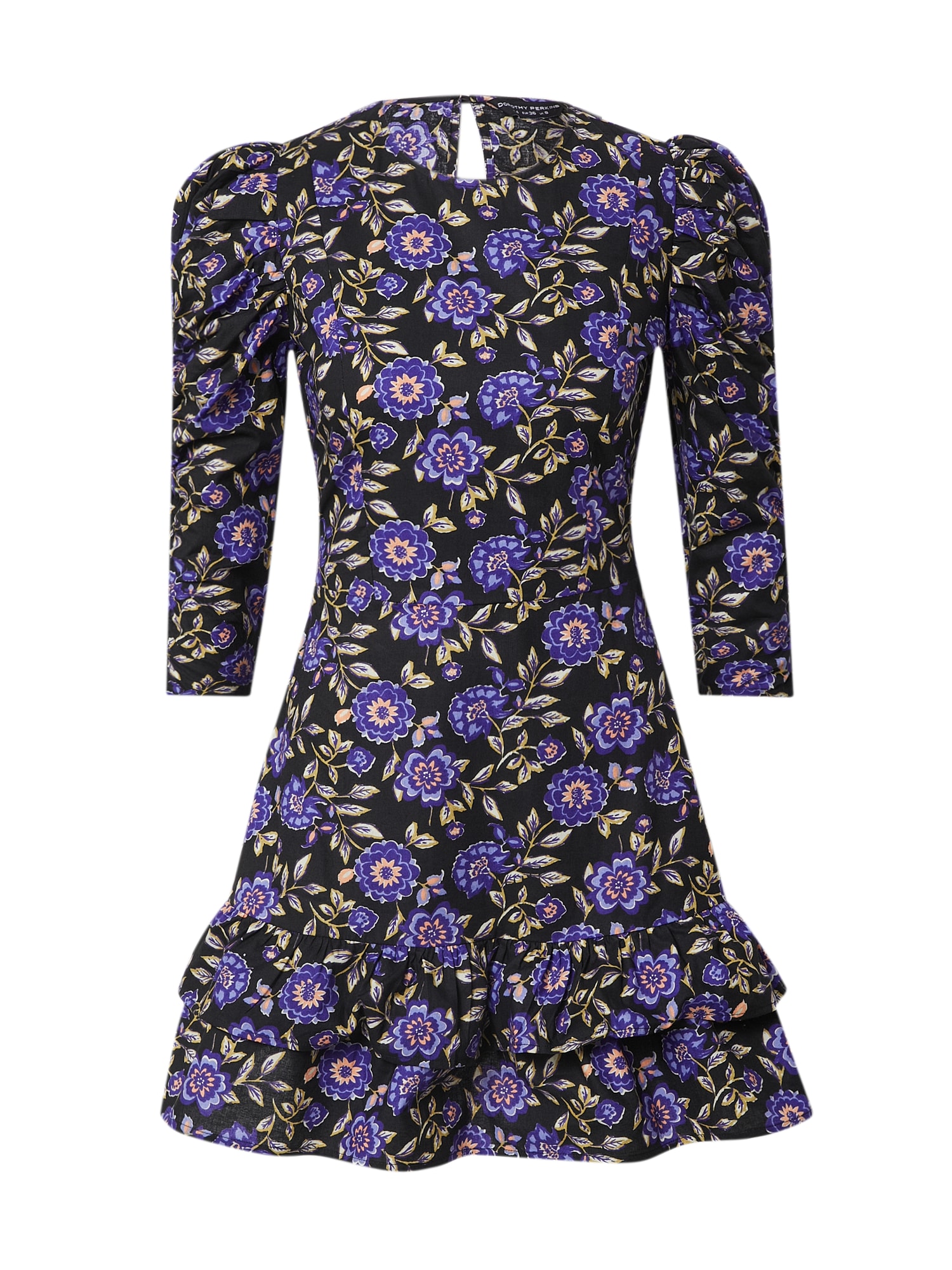 Dorothy Perkins Obleka 'Sarasa'  oliva / sivka / temno liila / črna / off-bela