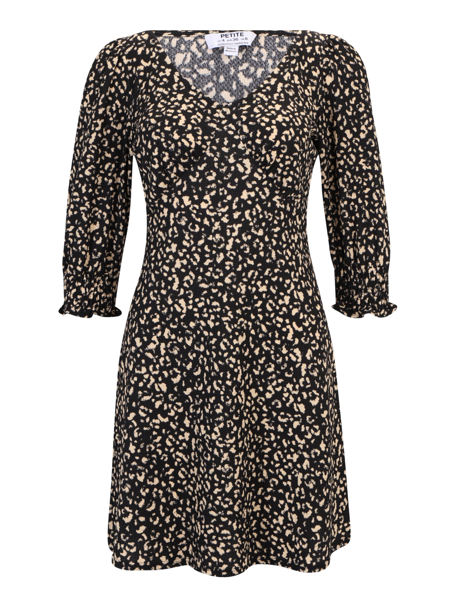 Dorothy Perkins Petite Obleka  bež / črna