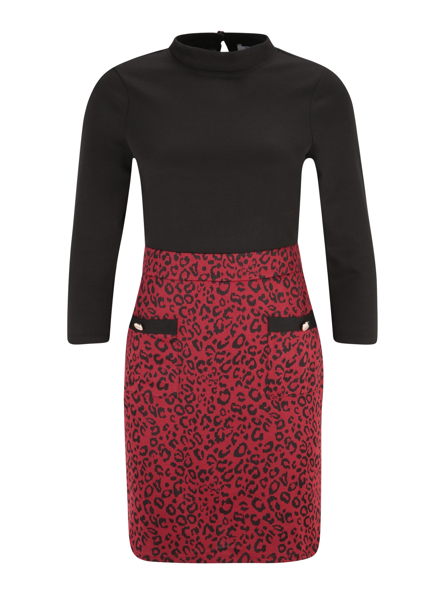 Dorothy Perkins Petite Obleka  rdeča / črna