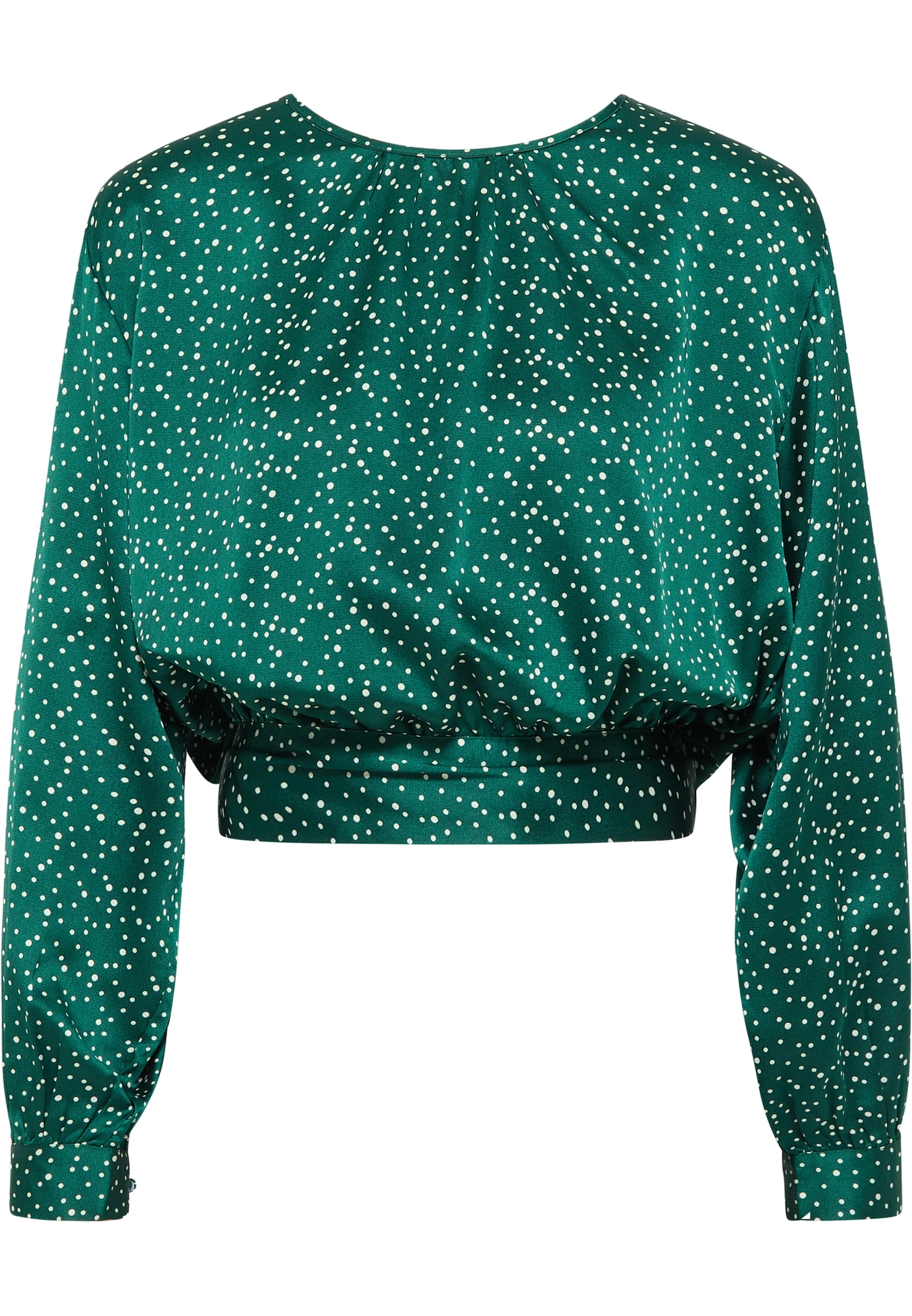 DreiMaster Klassik Bluza  temno zelena / bela
