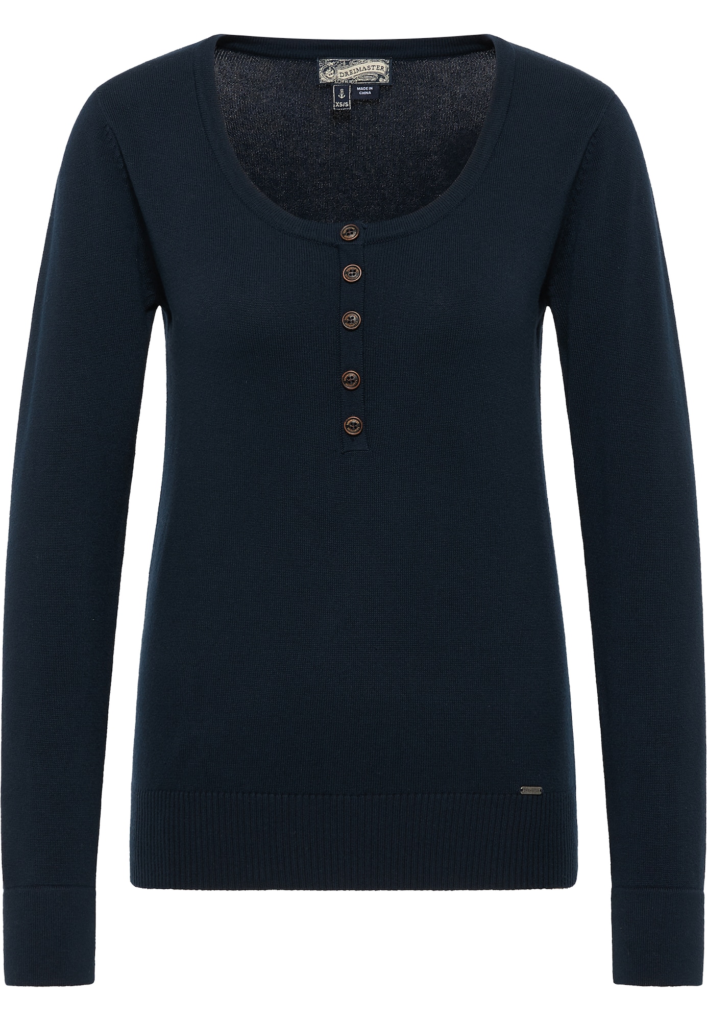 DreiMaster Vintage Pulover  temno modra