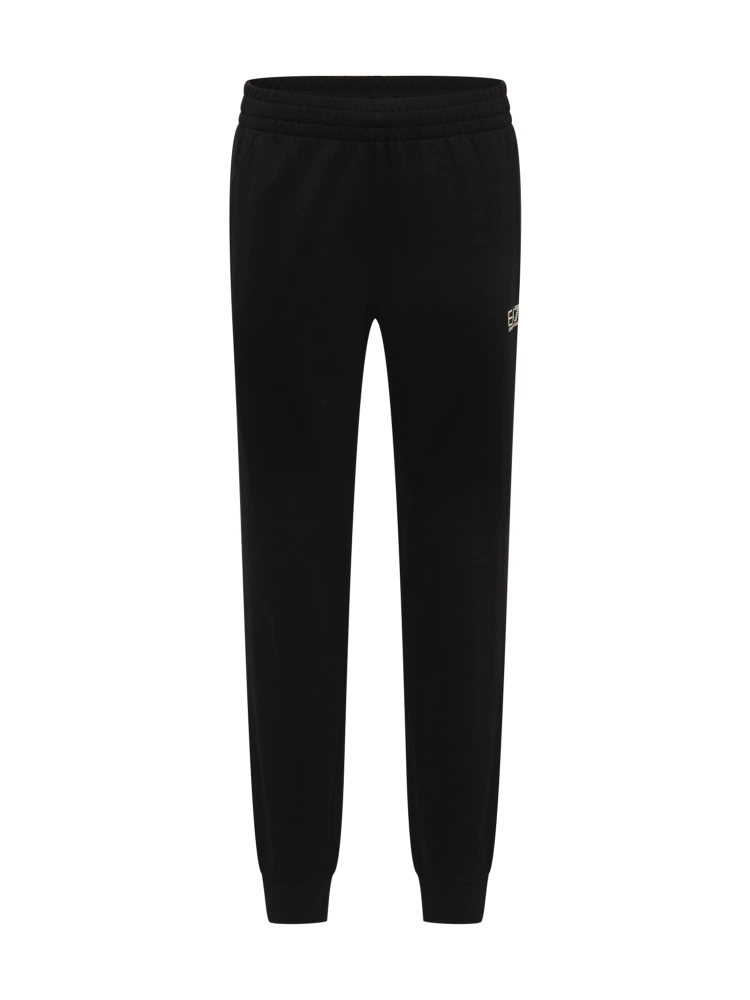 EA7 Emporio Armani Hlače  črna / bela