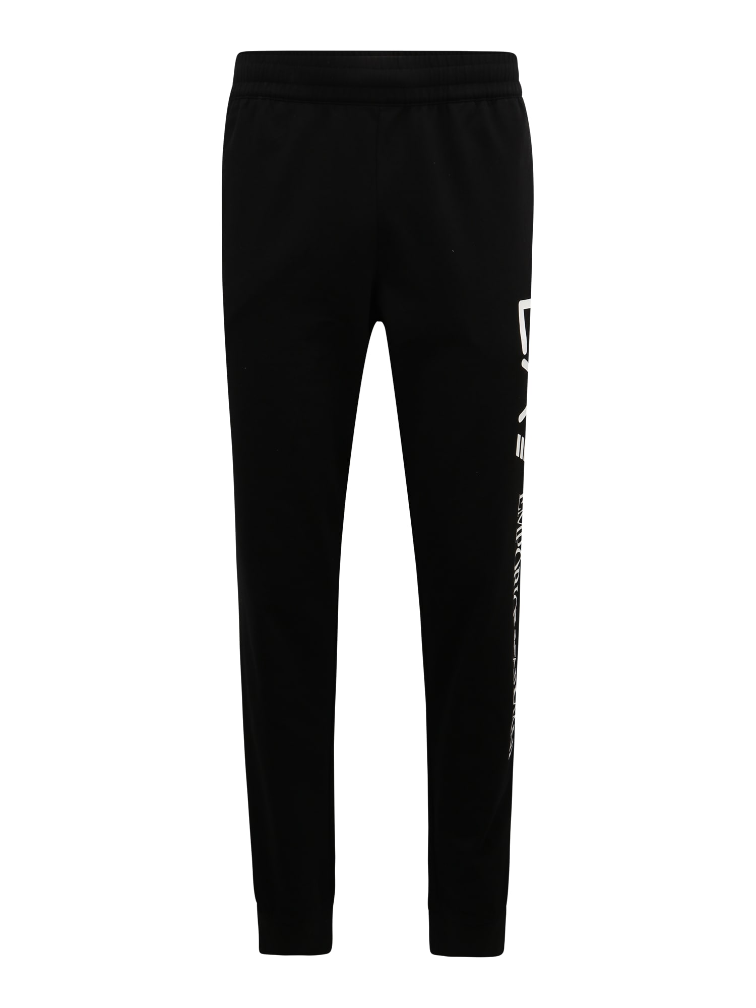 EA7 Emporio Armani Hlače  črna / bela