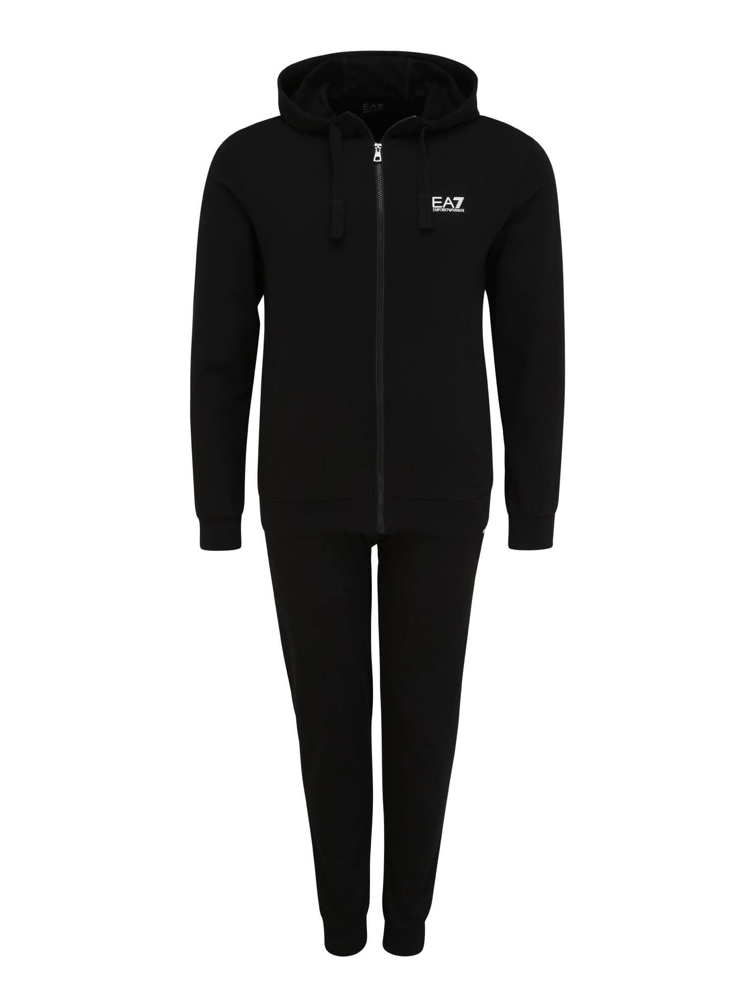 EA7 Emporio Armani Trenirka za tek 'TUTA'  črna / bela