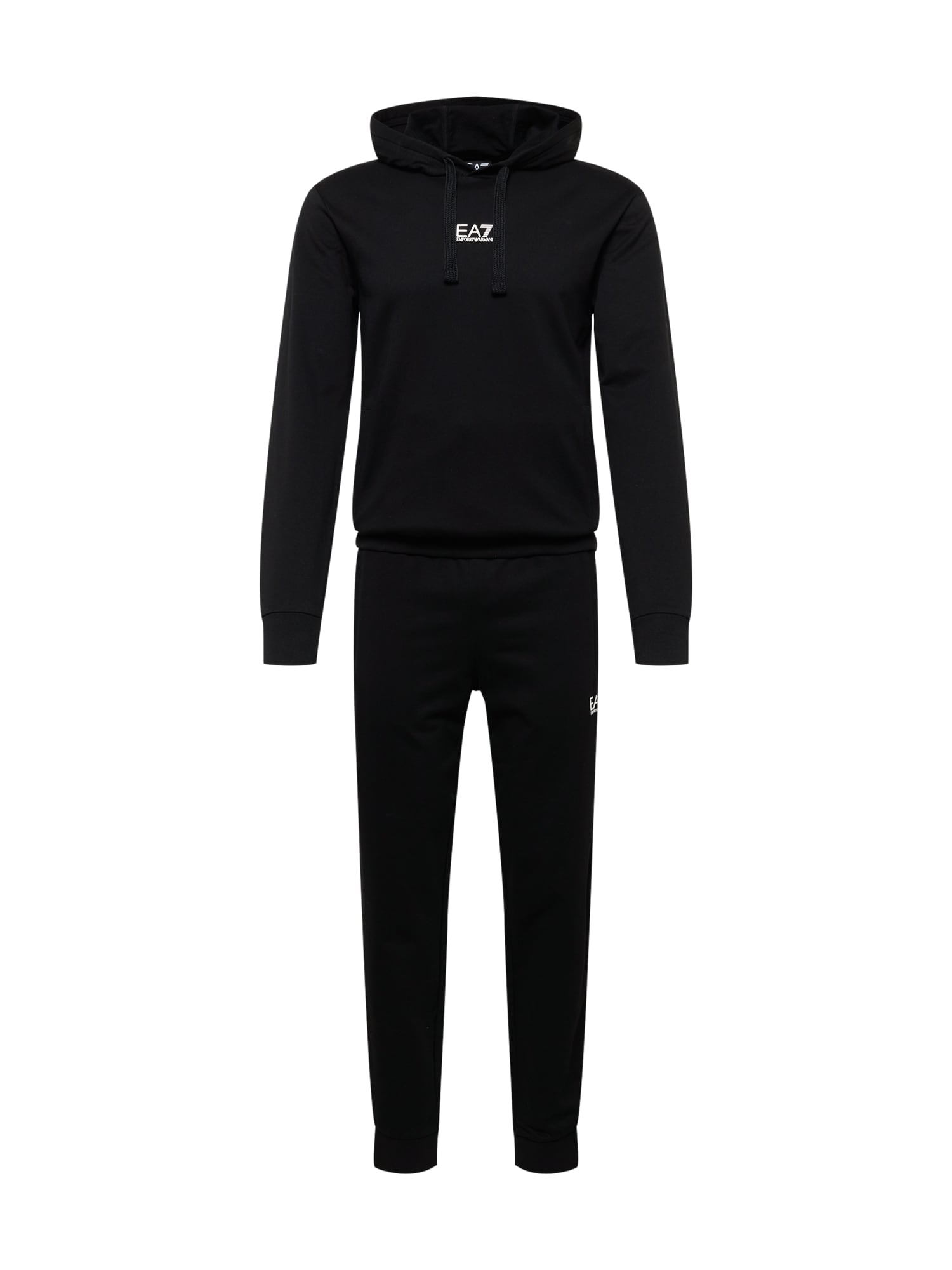 EA7 Emporio Armani Trenirka za tek  črna / bela