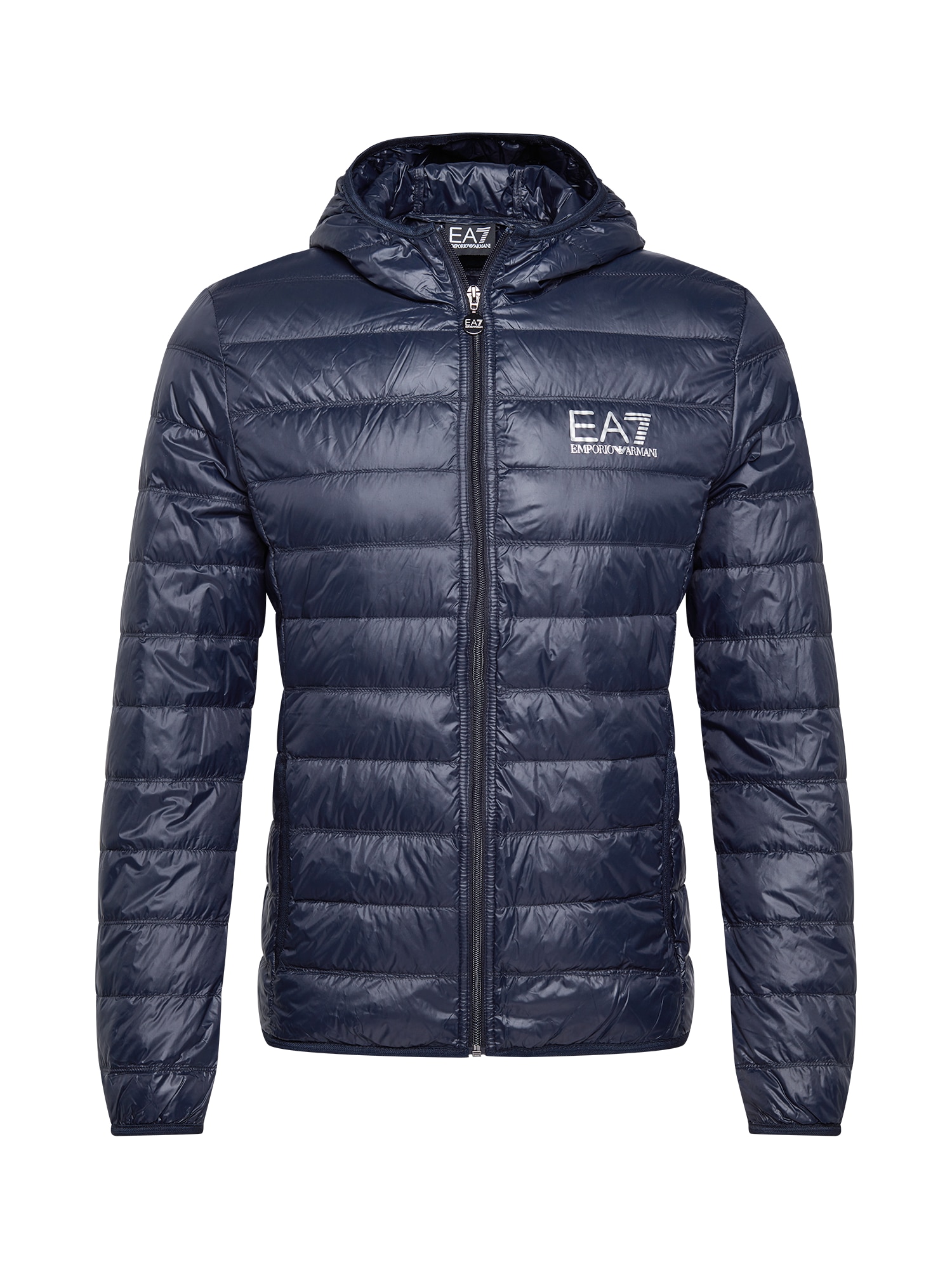 EA7 Emporio Armani Zimska jakna  temno modra / bela