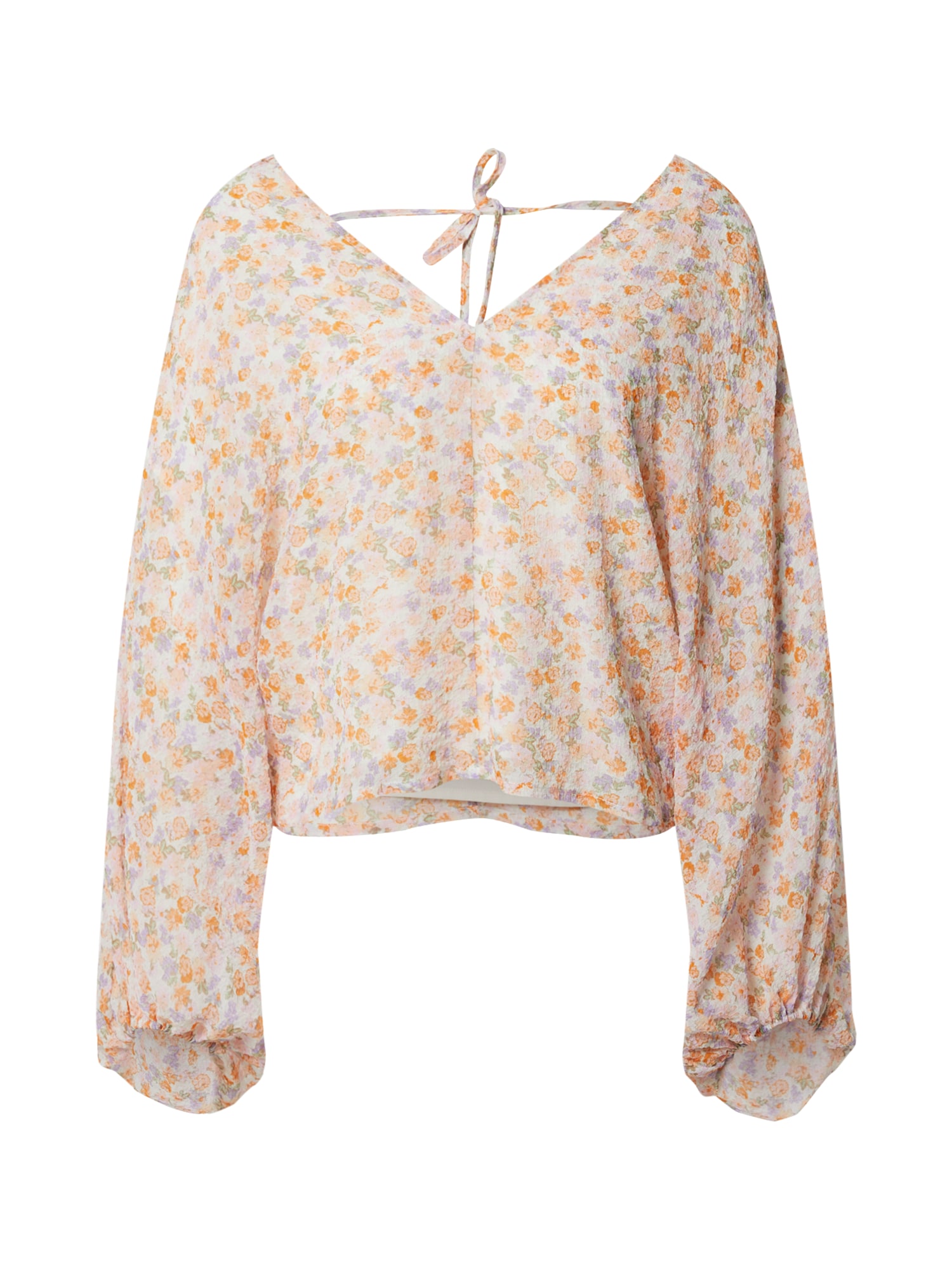EDITED Bluza 'Fine'  kremna / svetlo modra / svetlo rumena / svetlo oranžna
