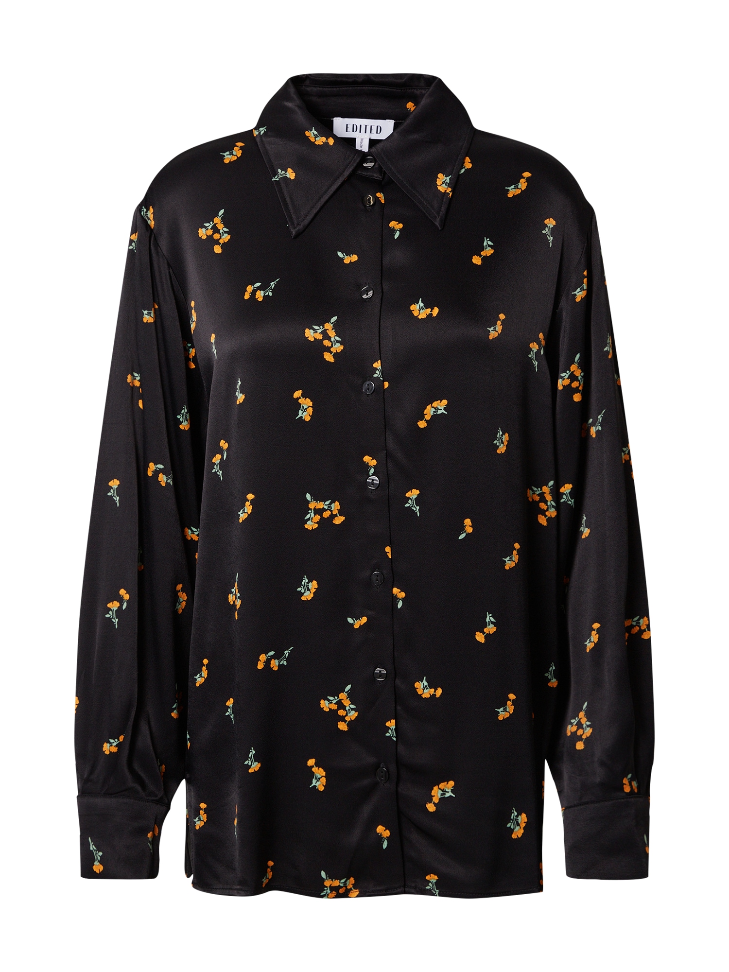 EDITED Bluza 'Ramona'  pastelno zelena / oranžna / črna
