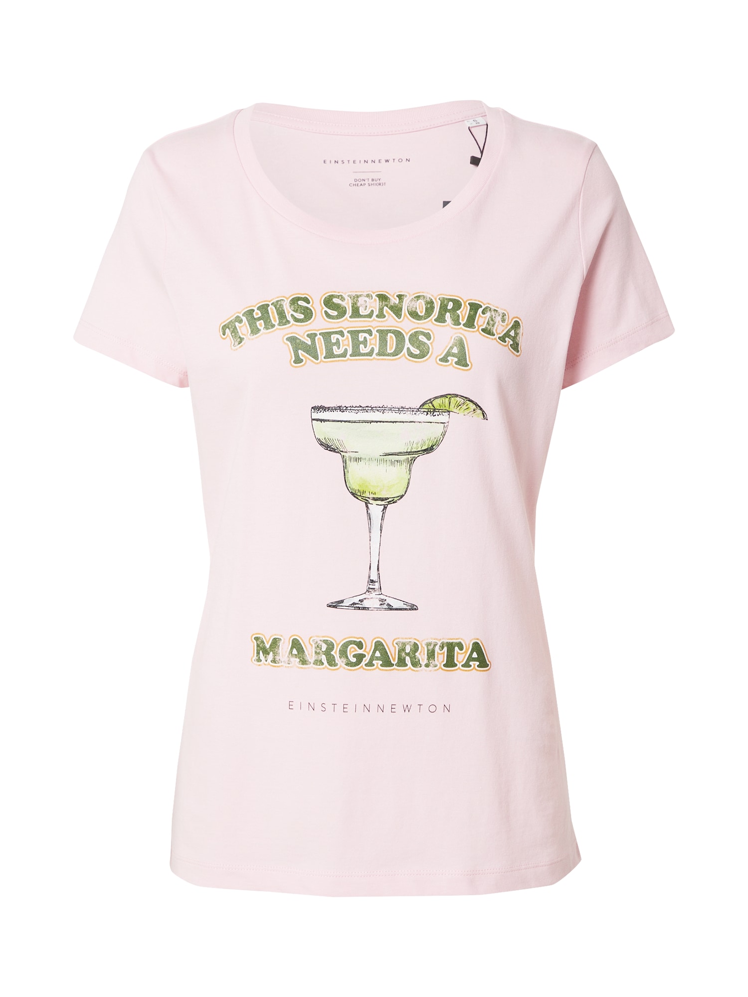 EINSTEIN & NEWTON Majica 'This Seniorita Needs A…'  med / zelena / roza / bela