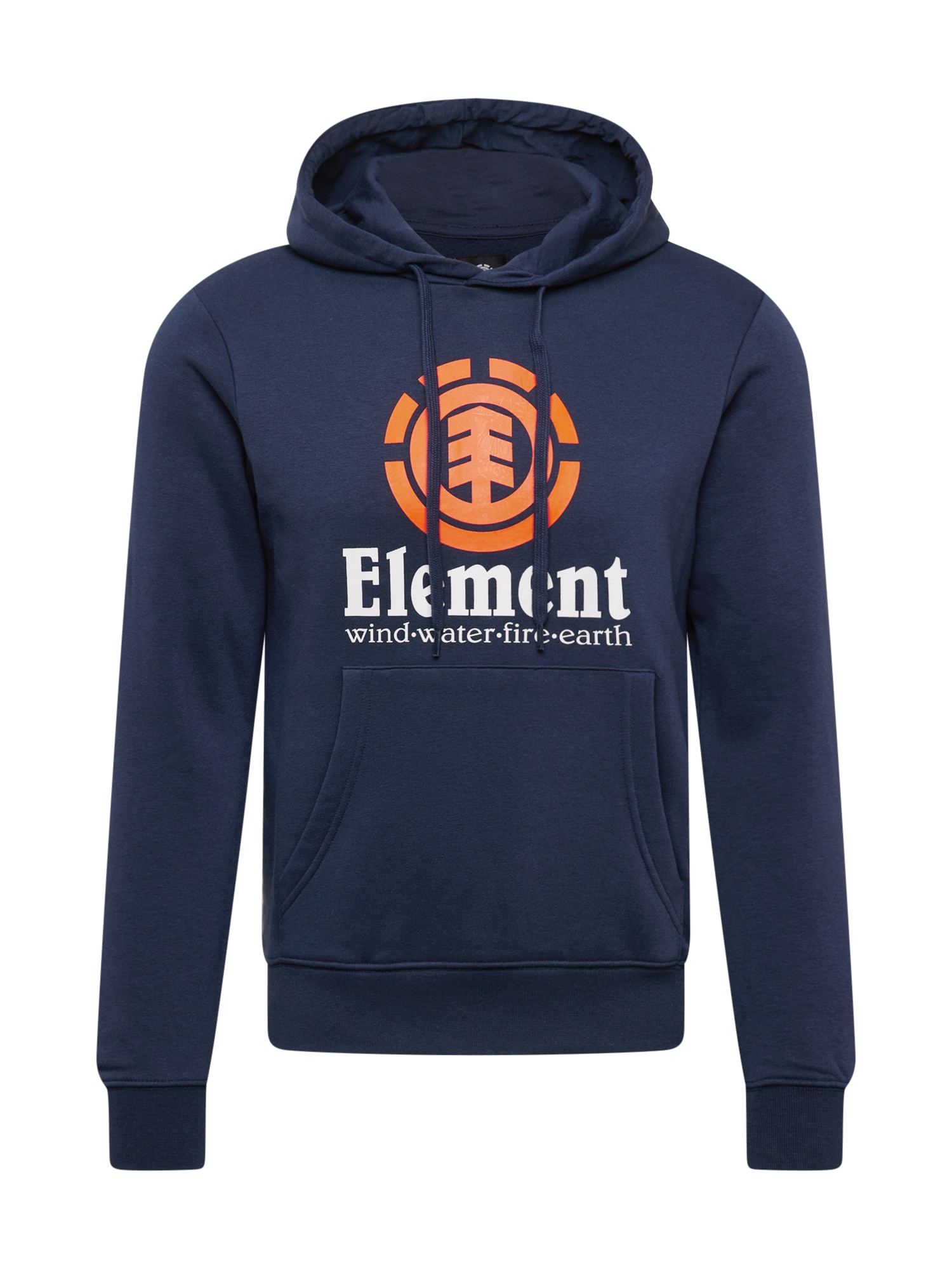 ELEMENT Majica  mornarska / svetlo oranžna / bela