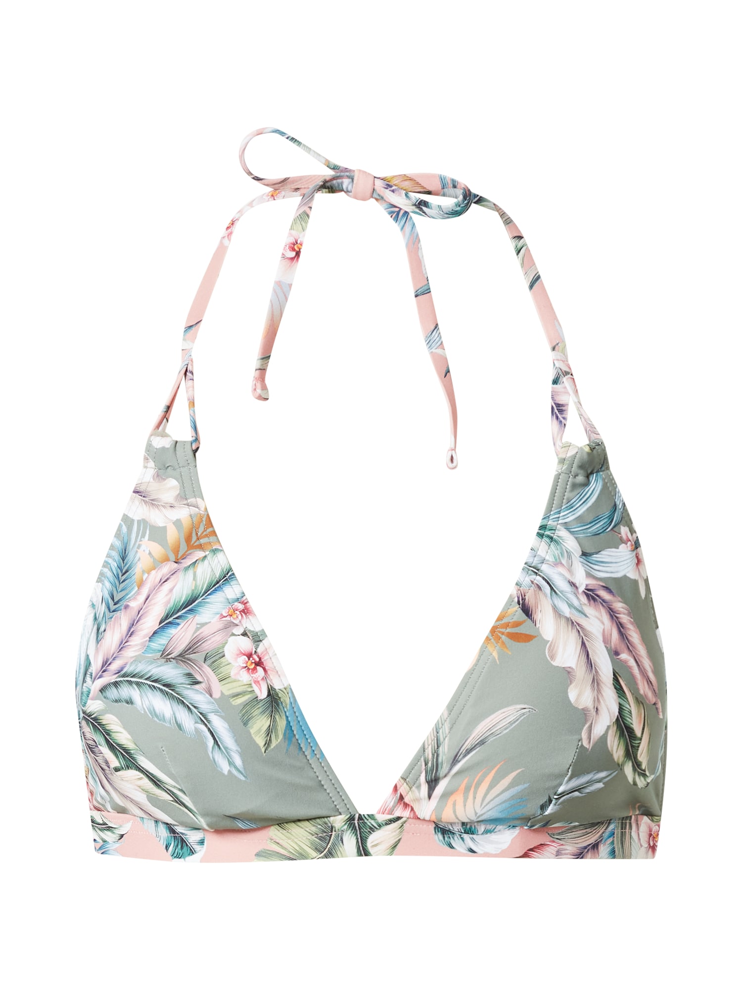 ESPRIT Bikini zgornji del 'MALIBU BEACH'  pastelno zelena / svetlo oranžna / staro roza / črna / bela