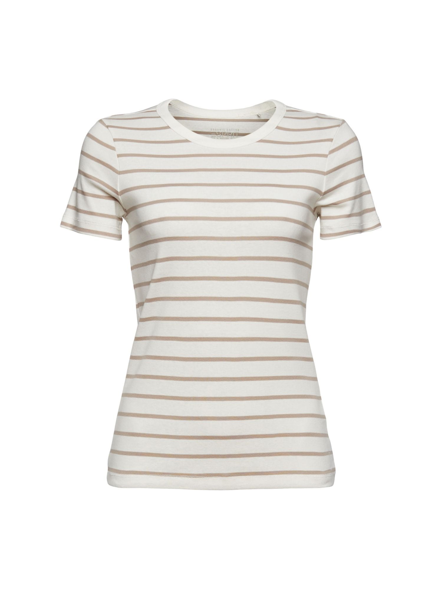 ESPRIT Majica  rjava / off-bela