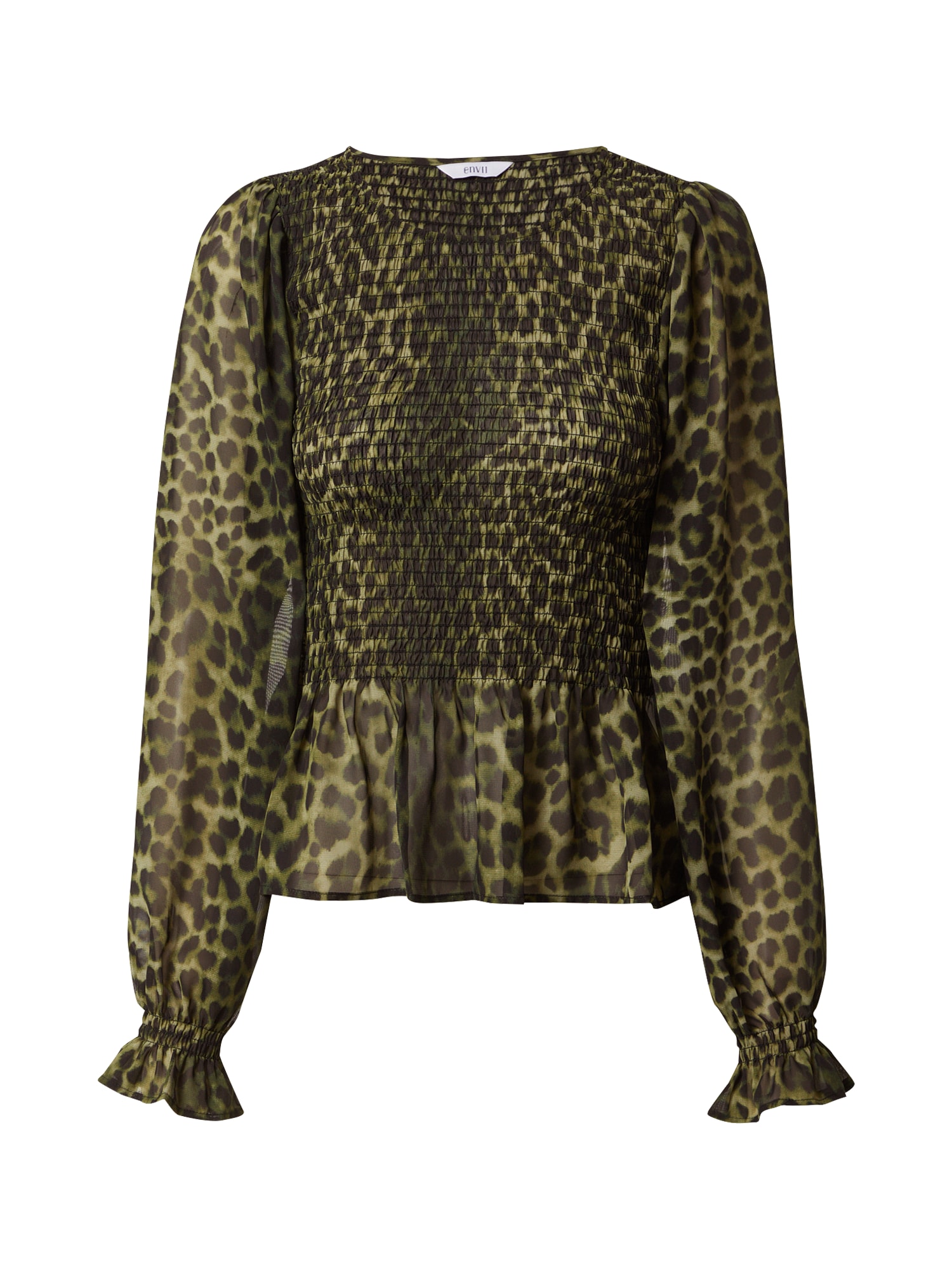 Envii Bluza 'Adam'  temno rjava / svetlo zelena / temno zelena
