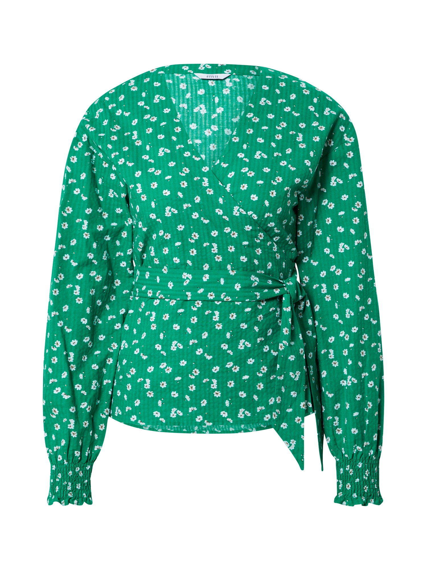 Envii Bluza 'Bjork'  rjava / zelena / bela