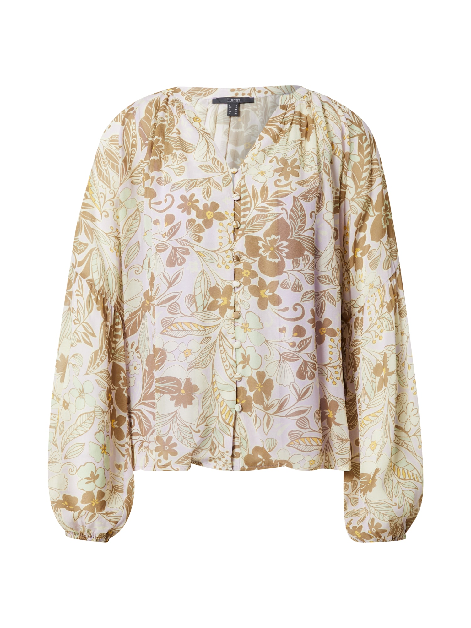 Esprit Collection Bluza  svetlo rjava / rumena / pastelno lila