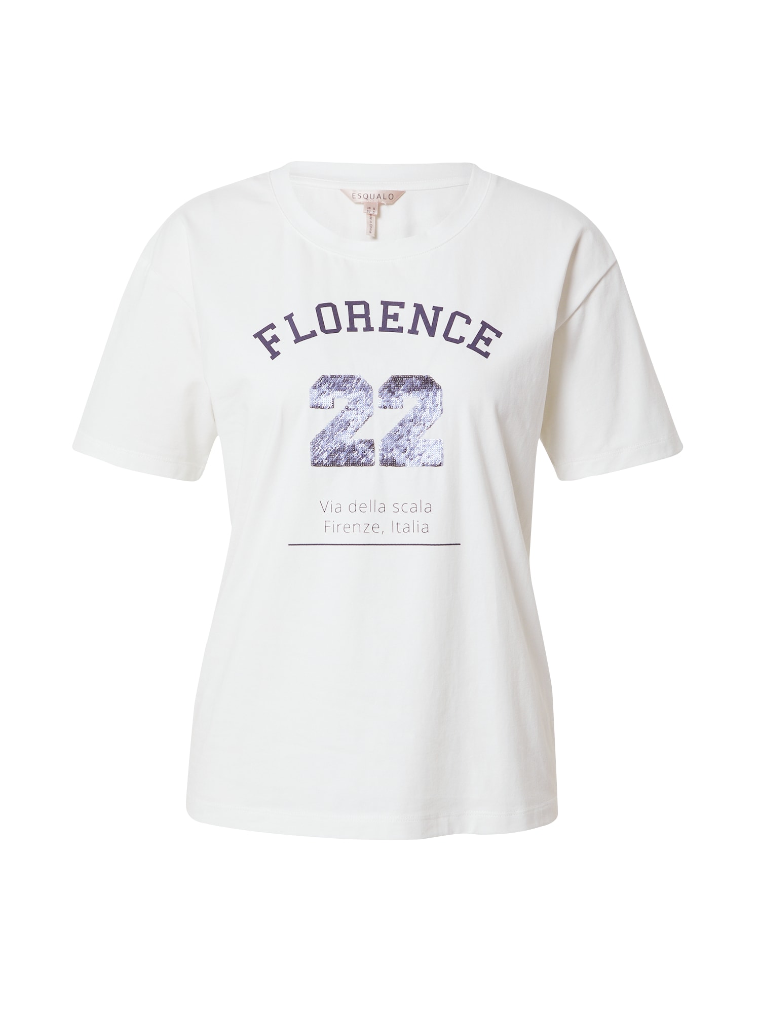 Esqualo Majica 'Florence'  marine / off-bela