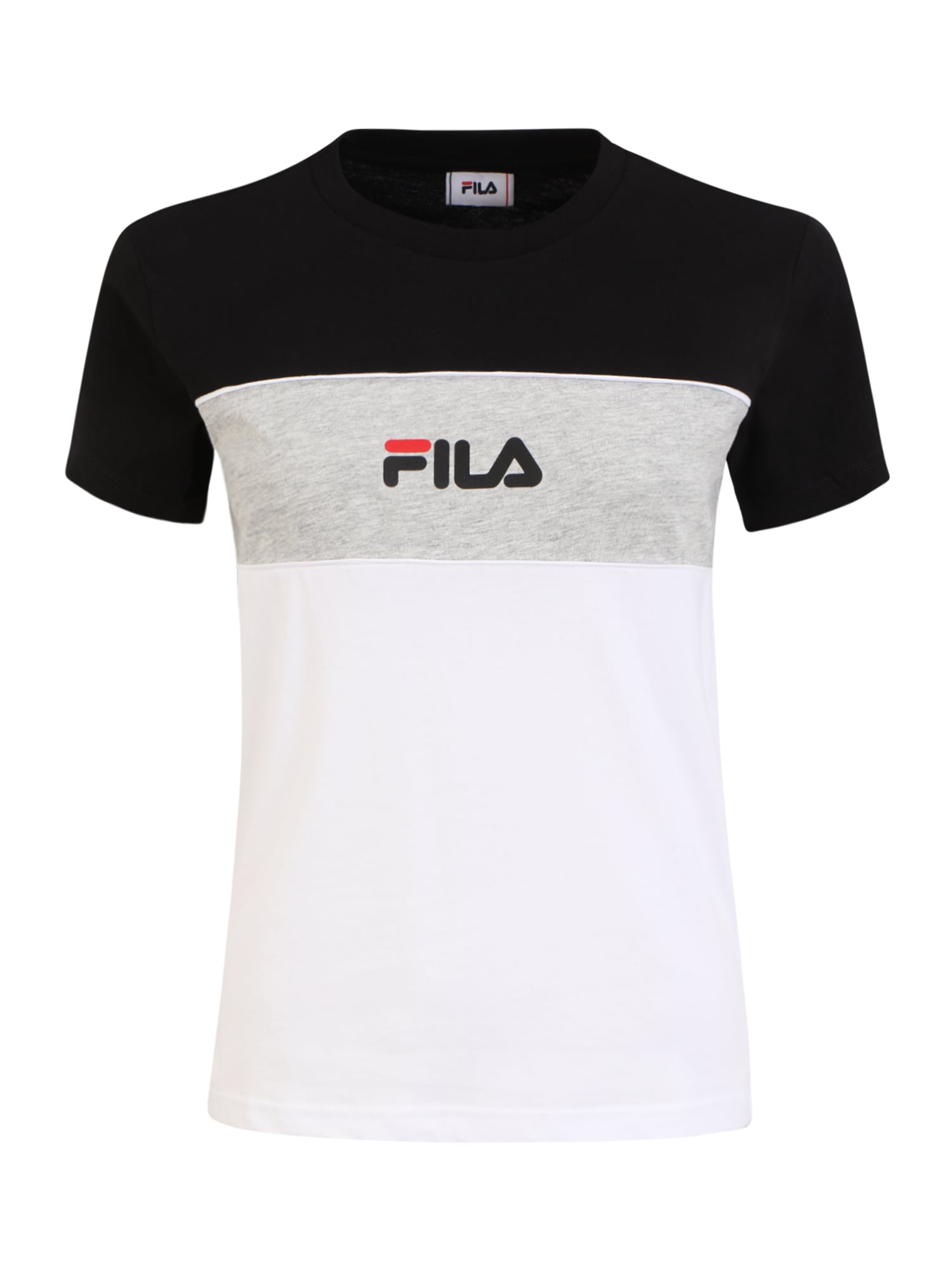 FILA Majica 'ANOKIA'  siva / rdeča / črna / bela