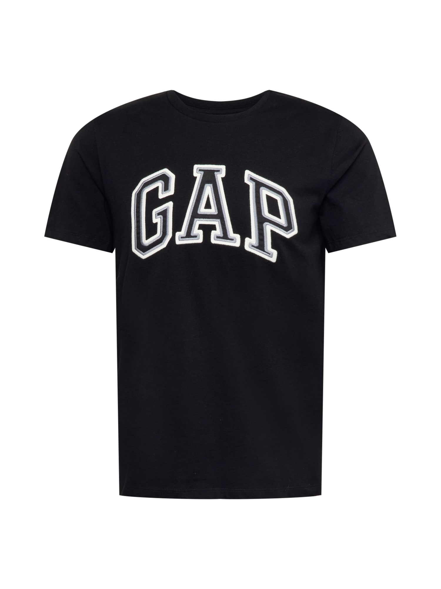 GAP Majica  siva / črna / bela