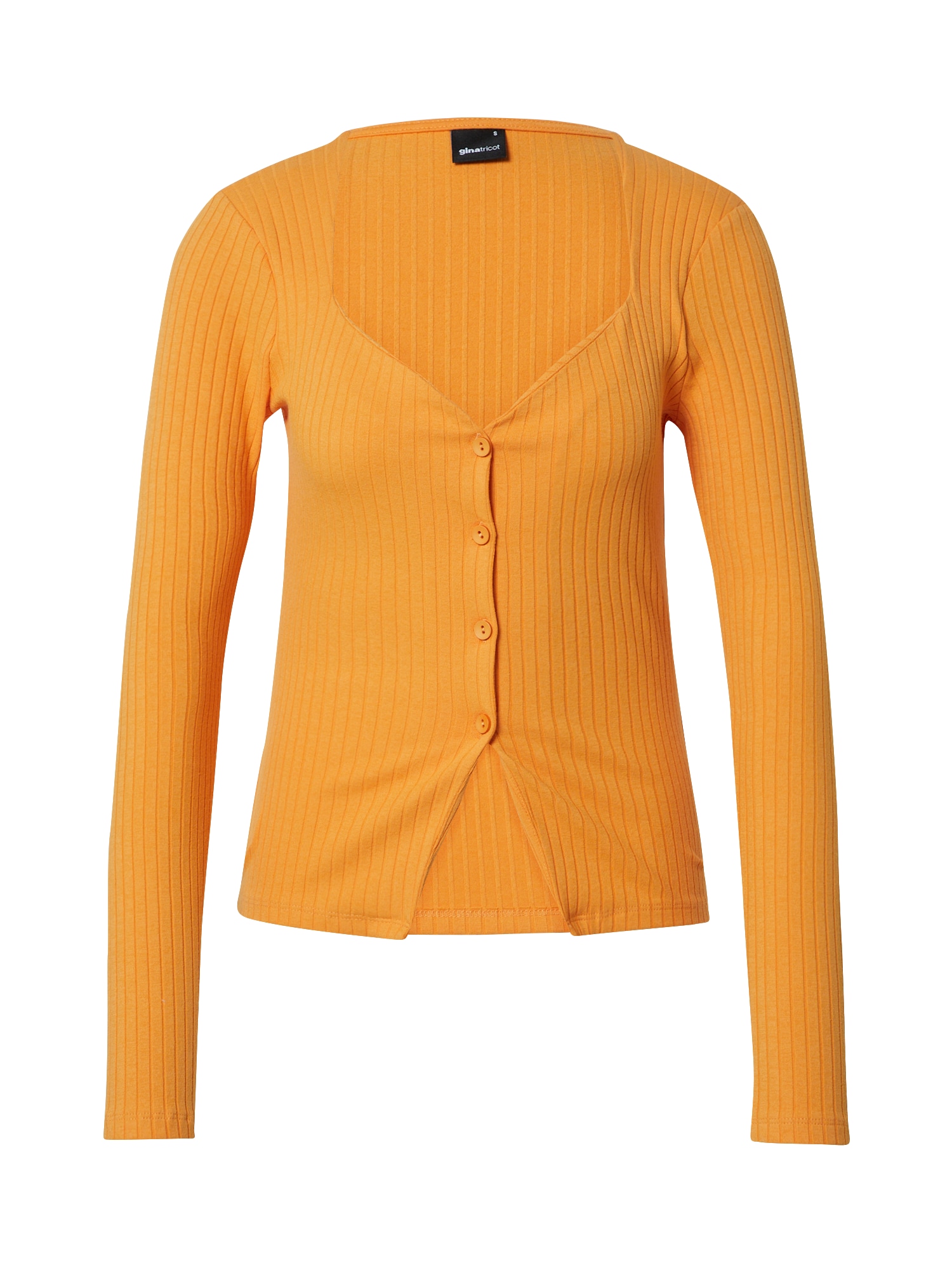 Gina Tricot Pletena jopa  svetlo oranžna