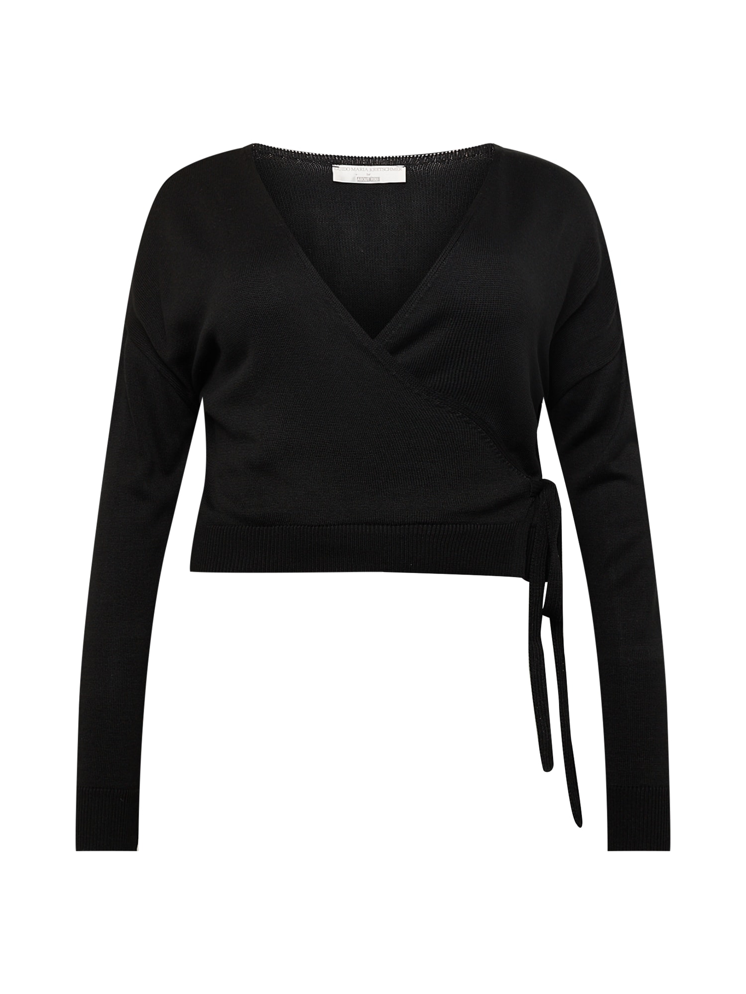 Guido Maria Kretschmer Curvy Collection Pletena jopa 'Elif'  črna