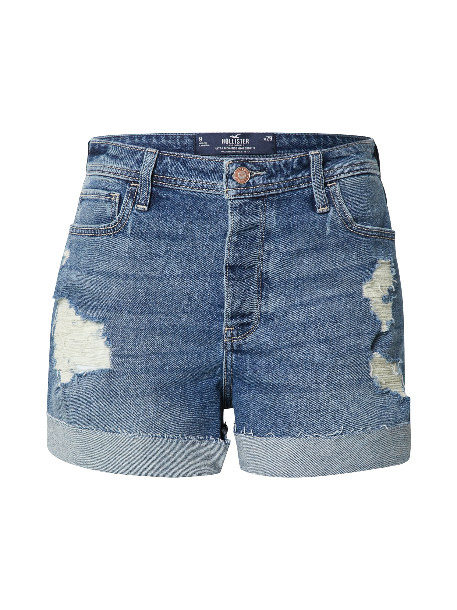 HOLLISTER Kavbojke  moder denim