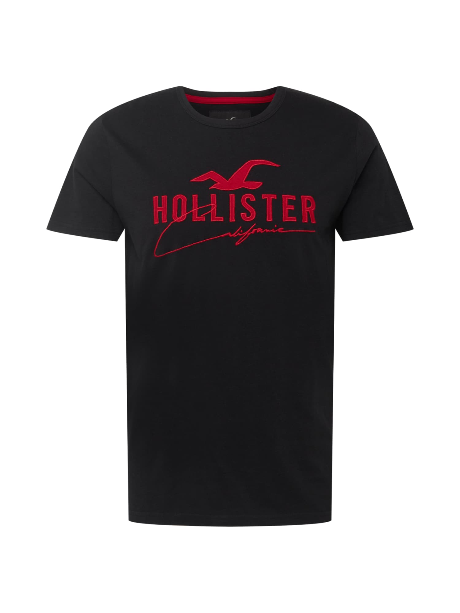 HOLLISTER Majica  krvavo rdeča / črna