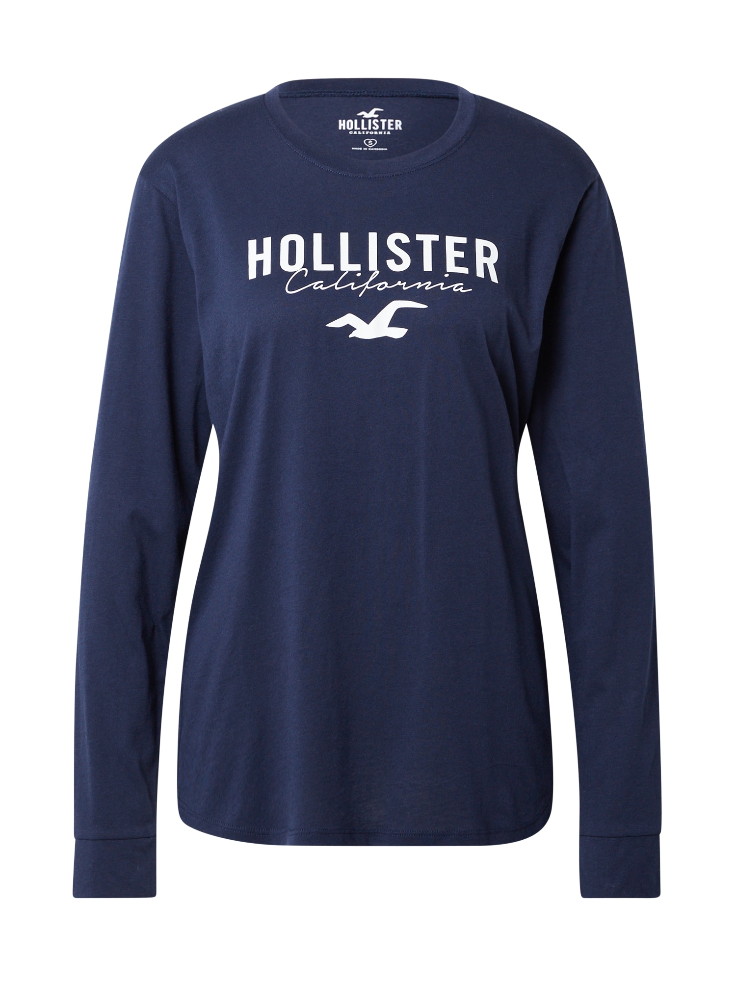 HOLLISTER Majica  temno modra / bela