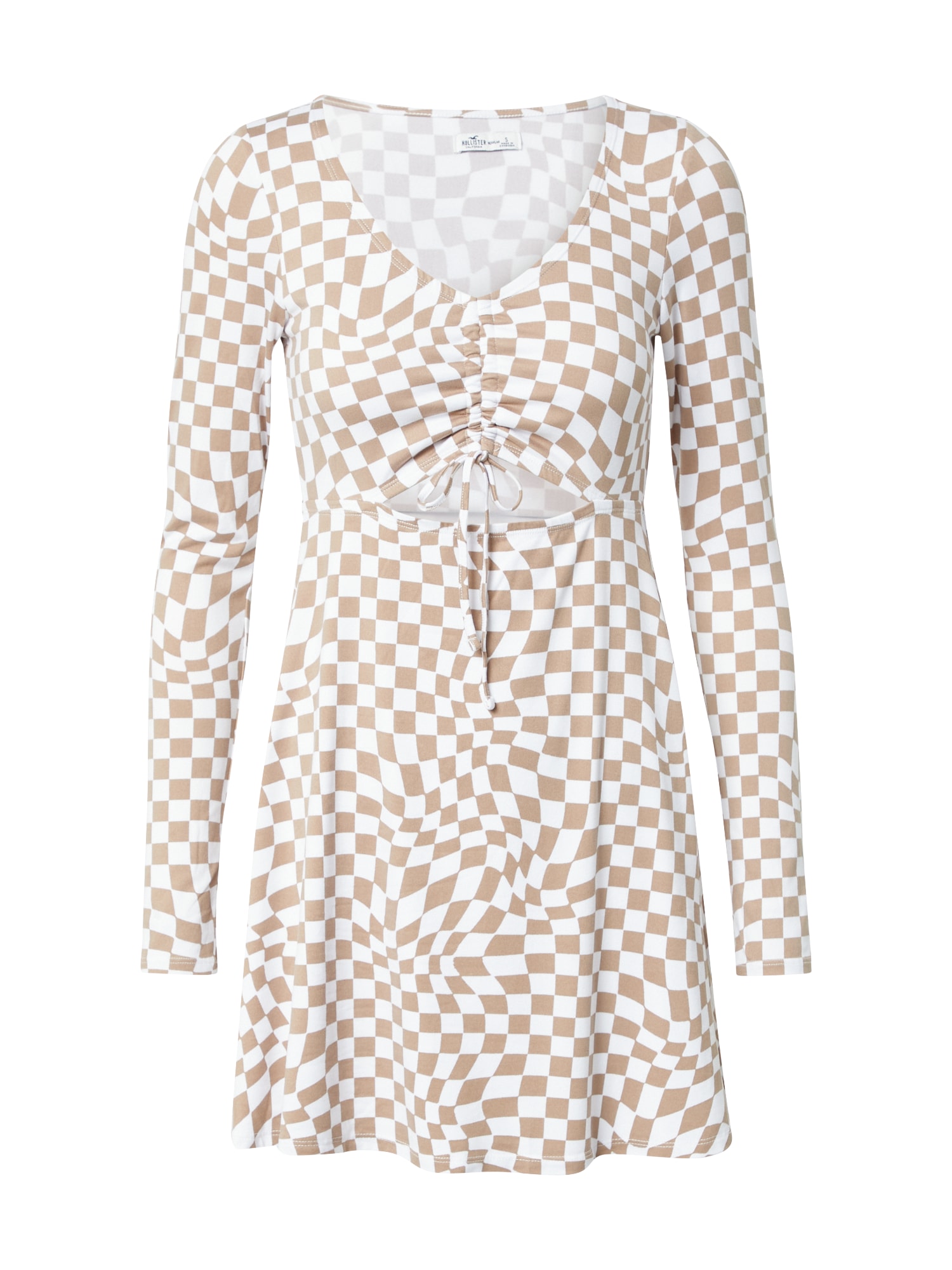 HOLLISTER Obleka  rjava / bela