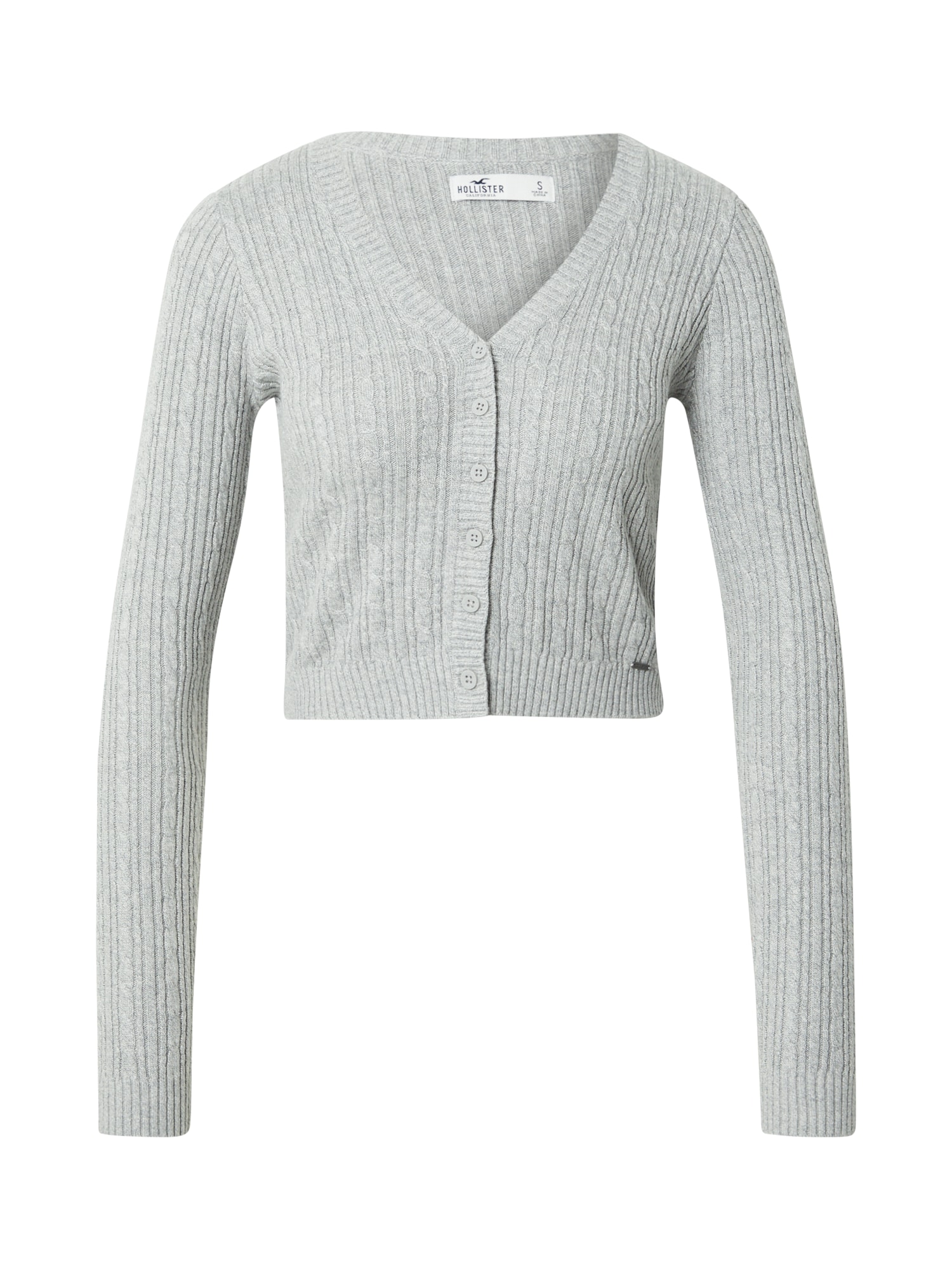 HOLLISTER Pletena jopa 'ASIA'  pegasto siva