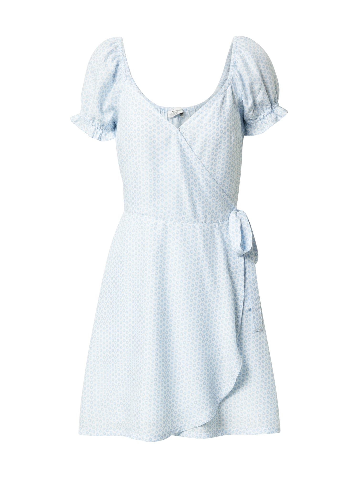 HOLLISTER Poletna obleka  svetlo modra / bela