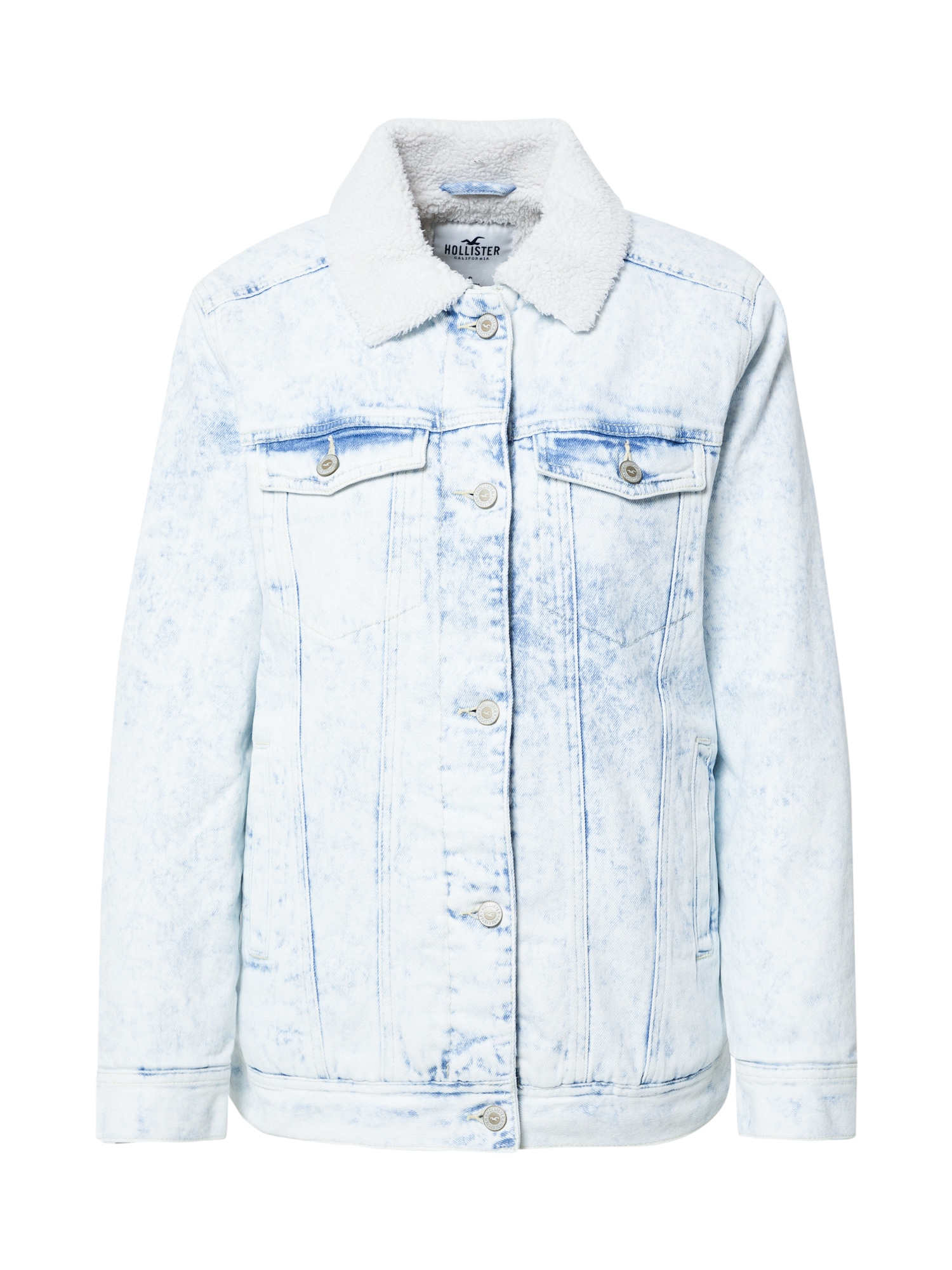 HOLLISTER Prehodna jakna  svetlo modra