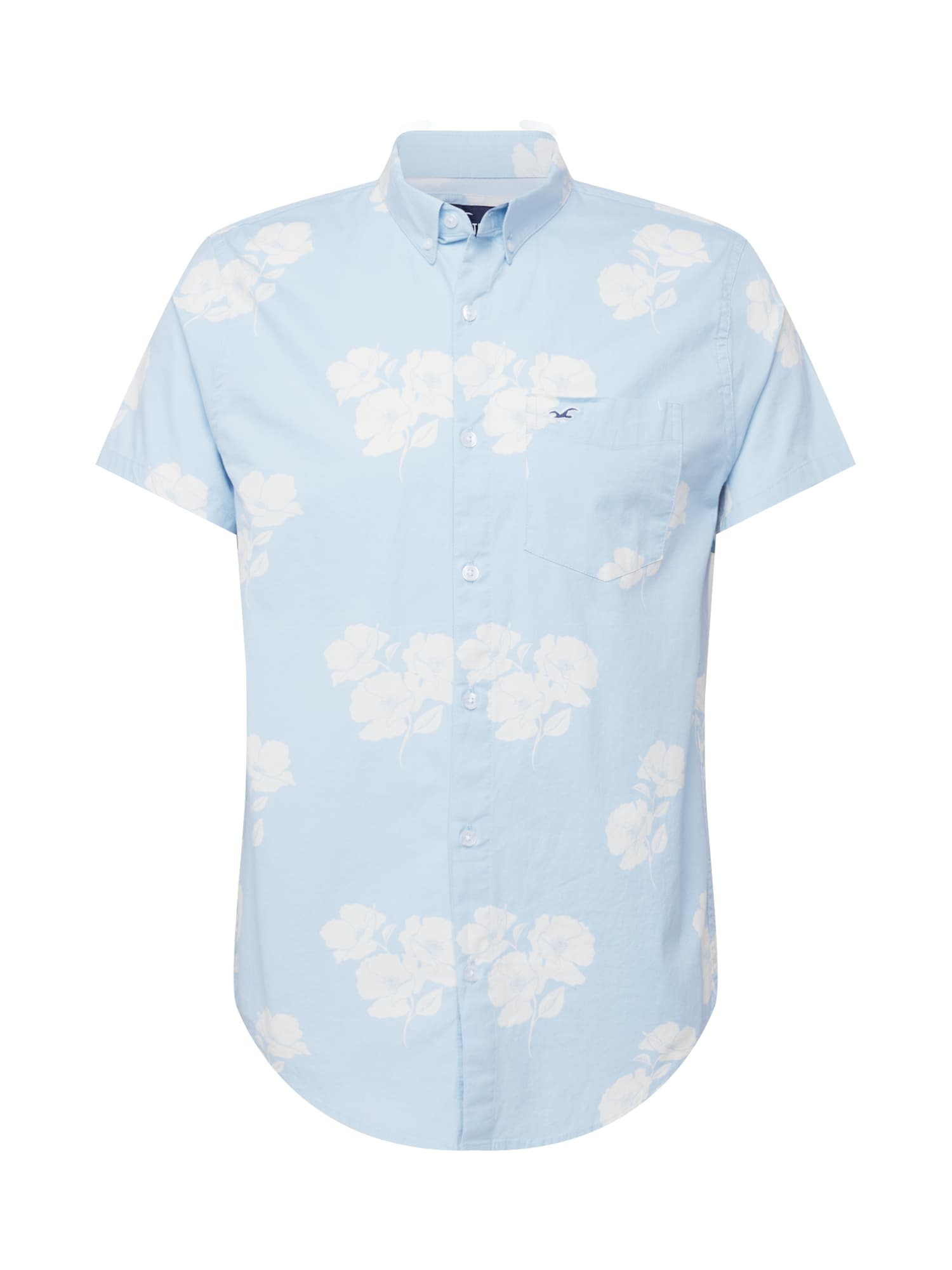HOLLISTER Srajca  svetlo modra / bela