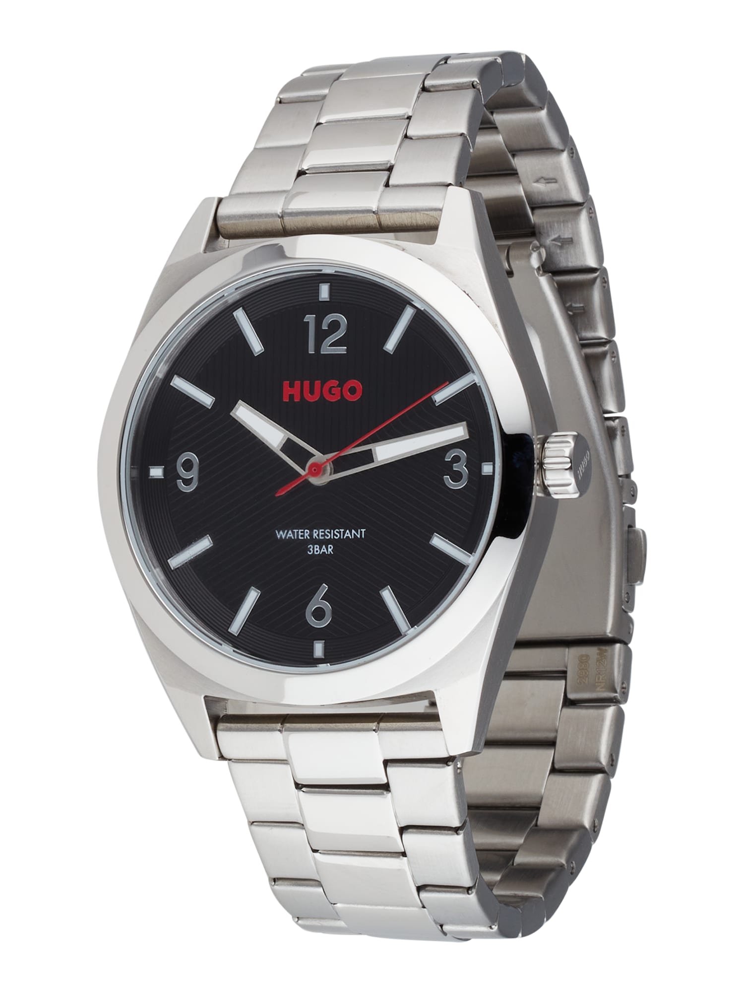HUGO Analogna ura  siva / rdeča / črna / srebrna / bela