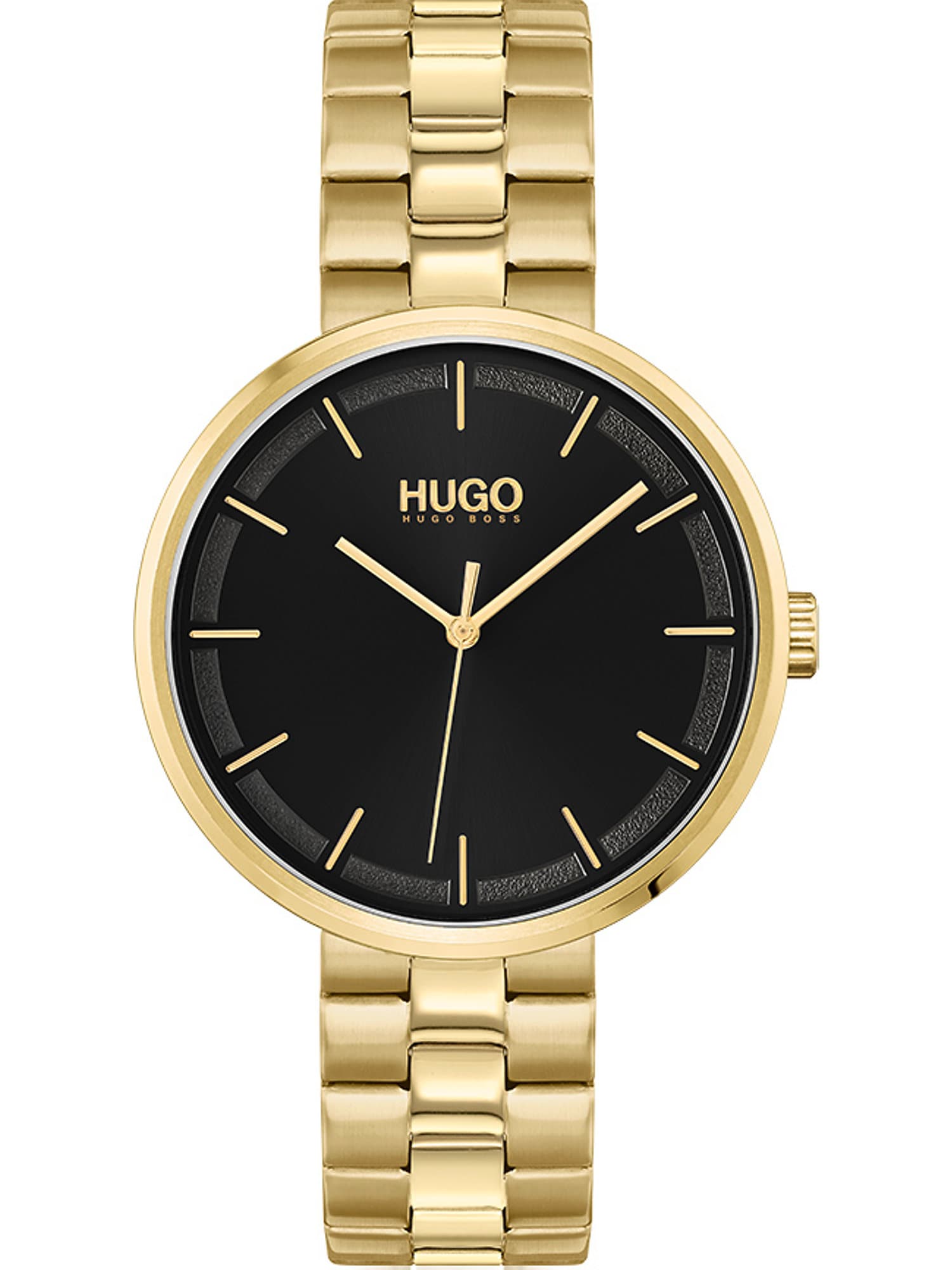 HUGO Analogna ura  zlata / črna