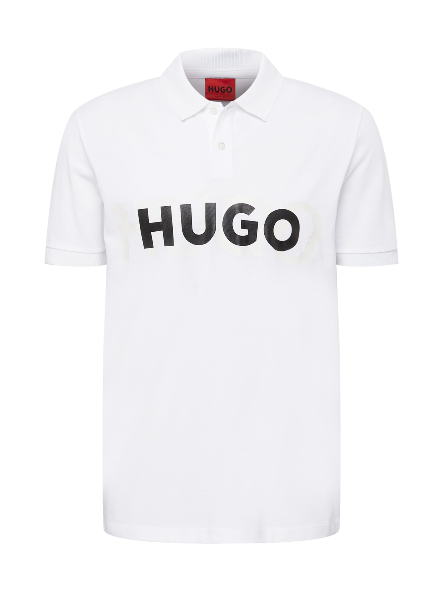 HUGO Majica 'Dristofano'  črna / bela