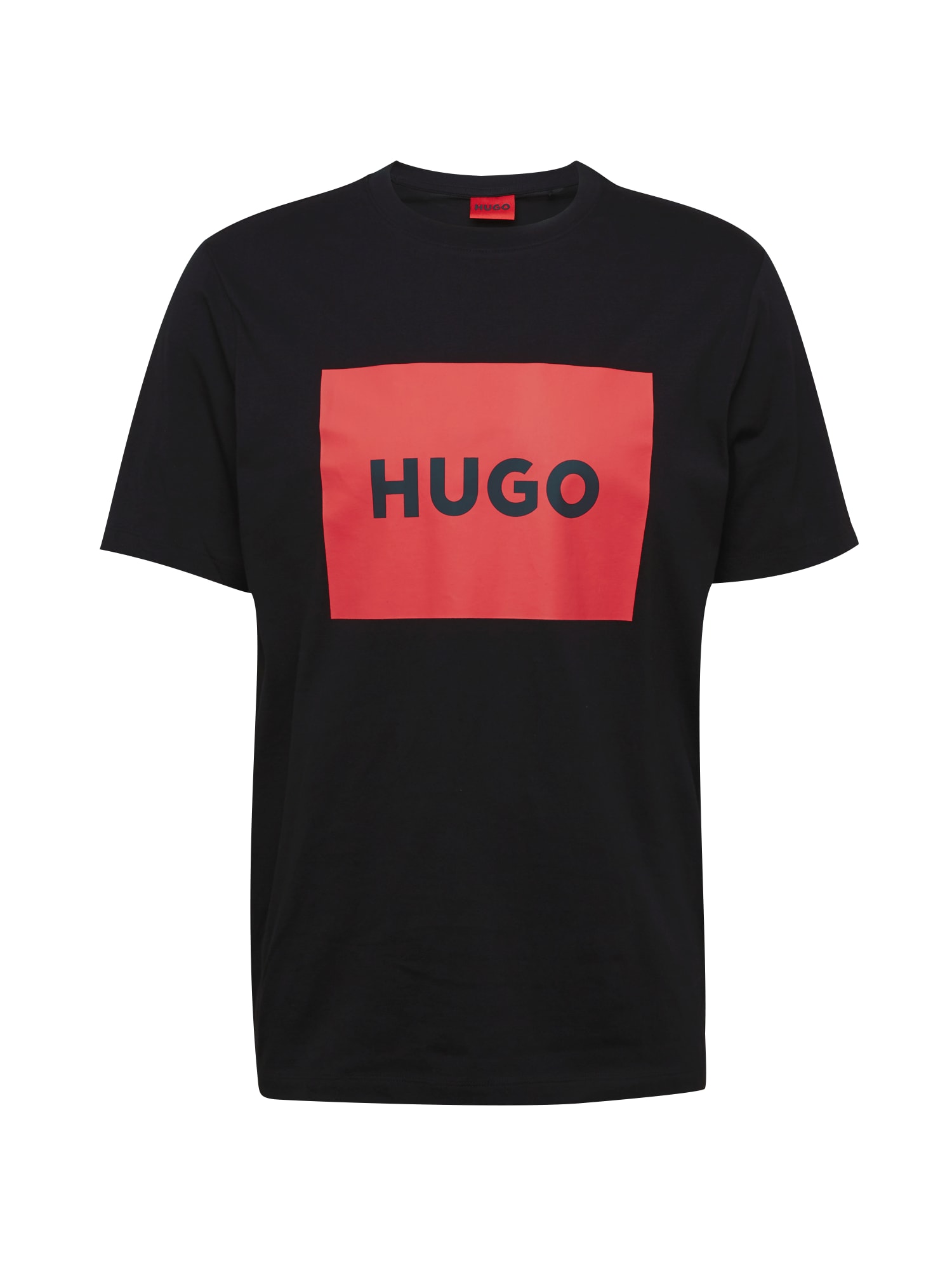 HUGO Majica 'Dulive'  rdeča / črna