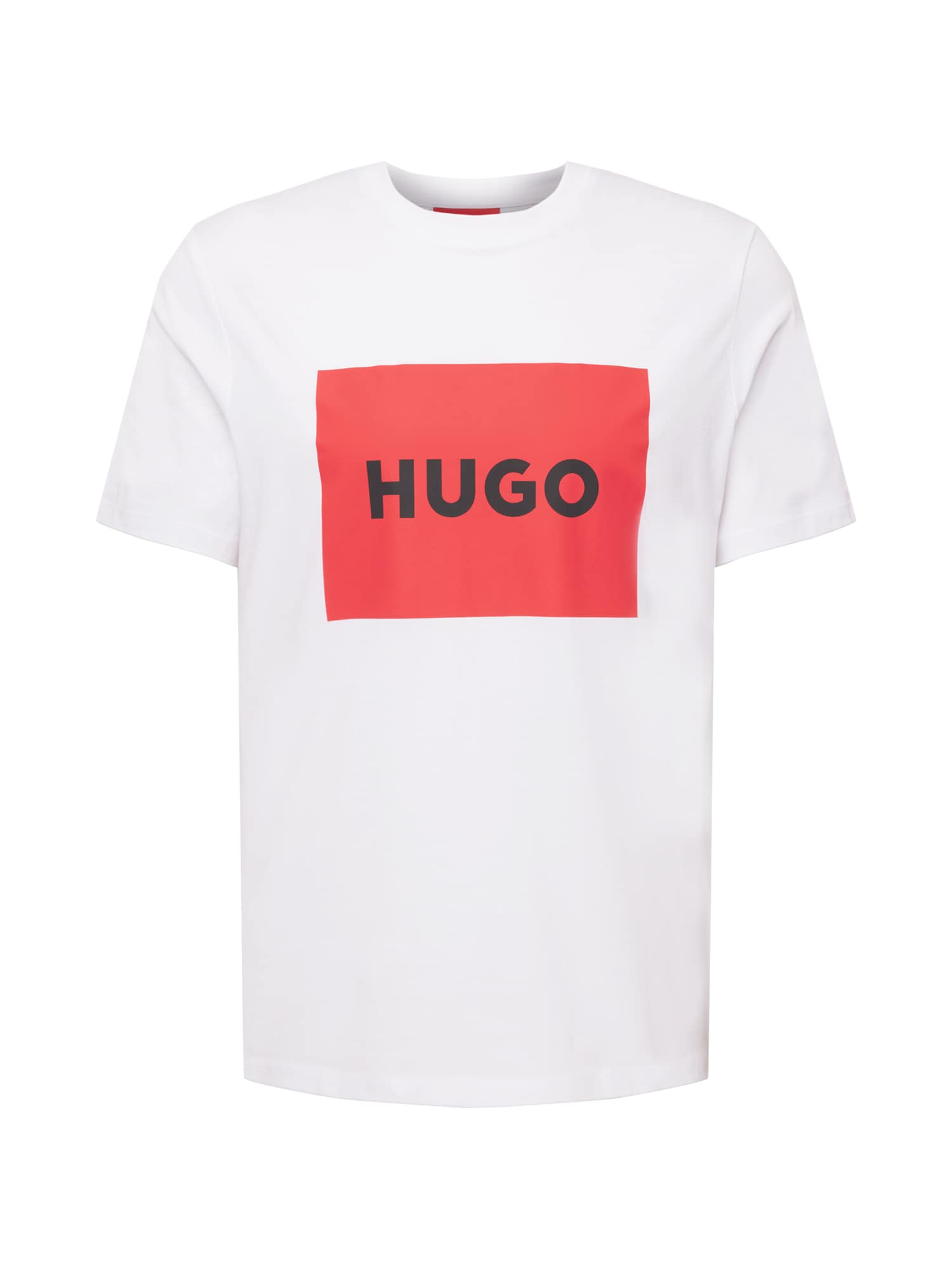 HUGO Majica 'Dulive'  rdeča / črna / bela
