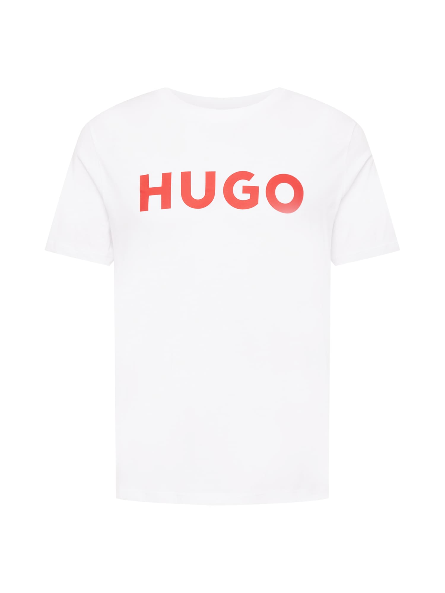 HUGO Majica 'Dulivio'  rdeča / bela