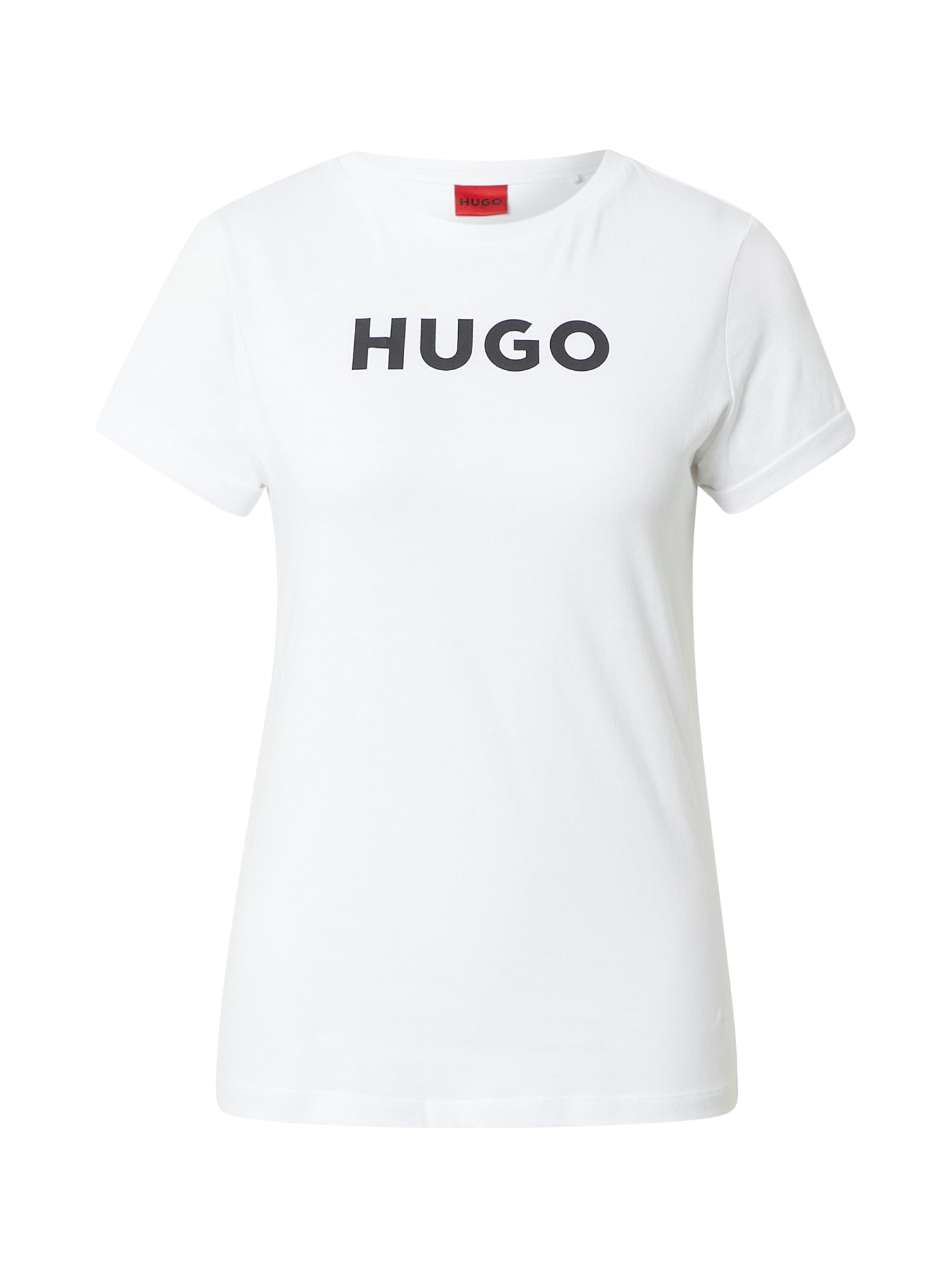 HUGO Majica 'The HUGO Tee'  črna / bela