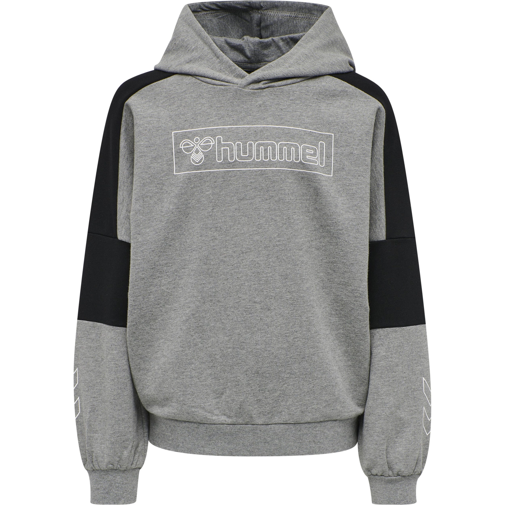 Hummel Majica 'Boxline'  pegasto siva / črna / bela