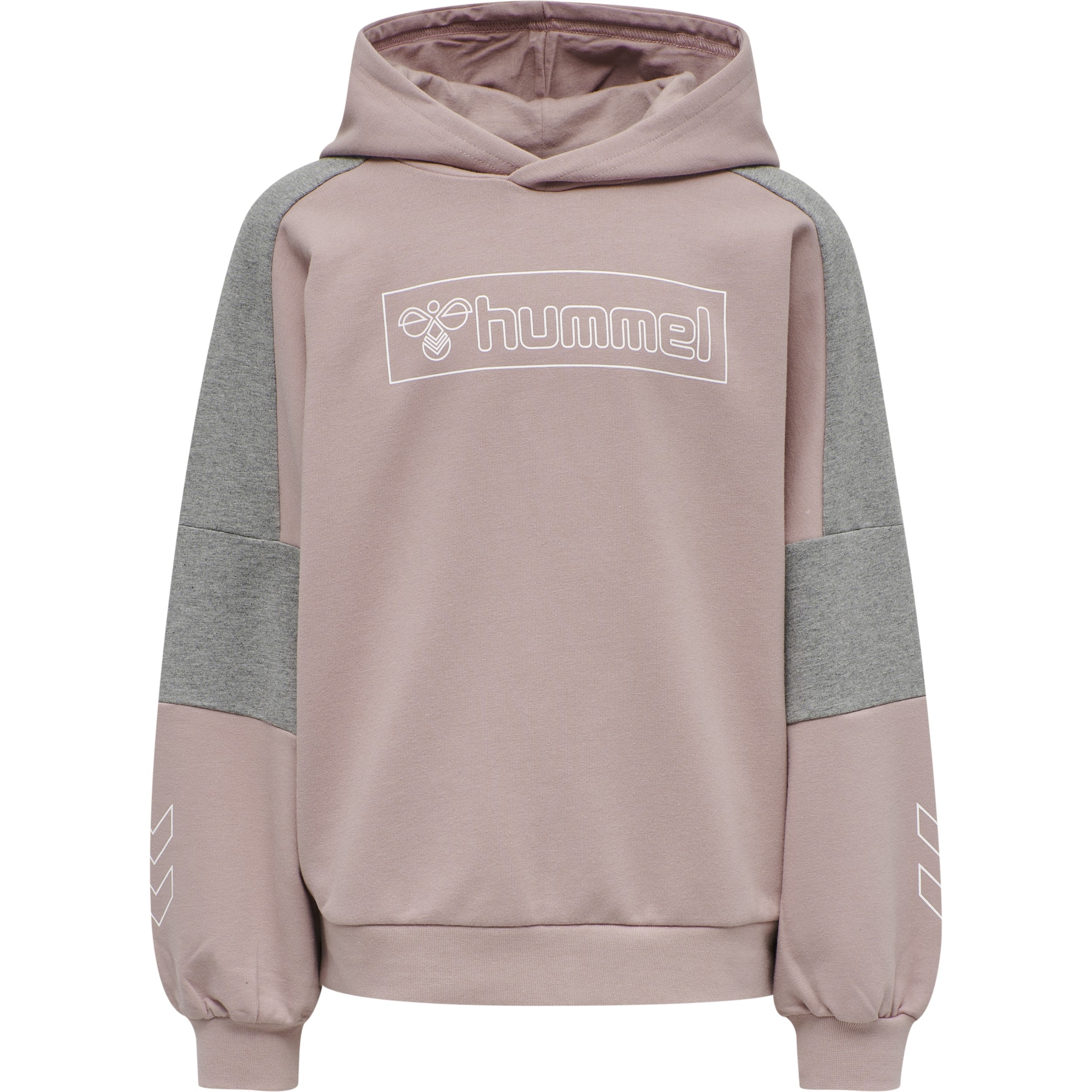 Hummel Majica  pegasto siva / staro roza / bela