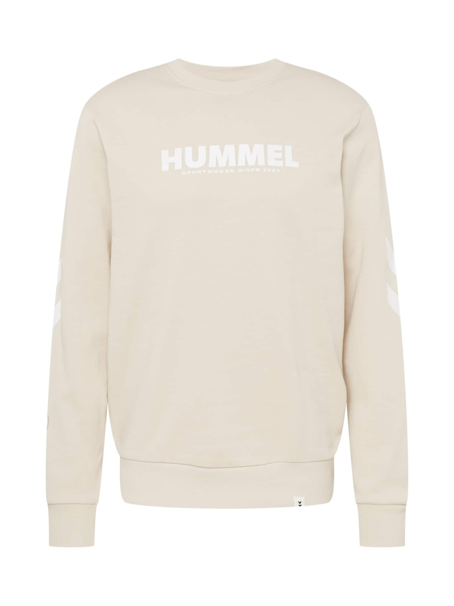 Hummel Športna majica  bež / bela